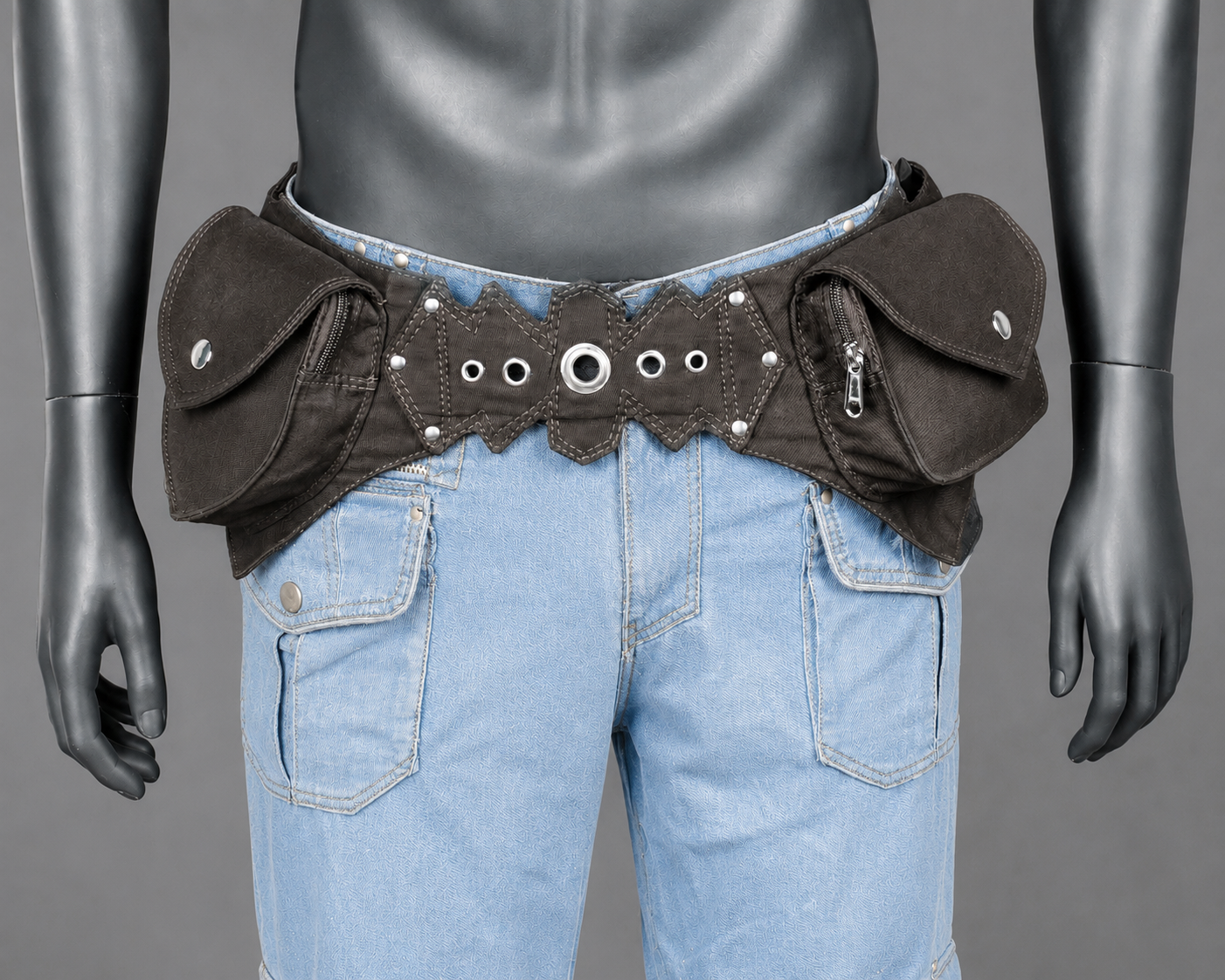 Cotton hip pouch belt for cosplay and alternative fashion
