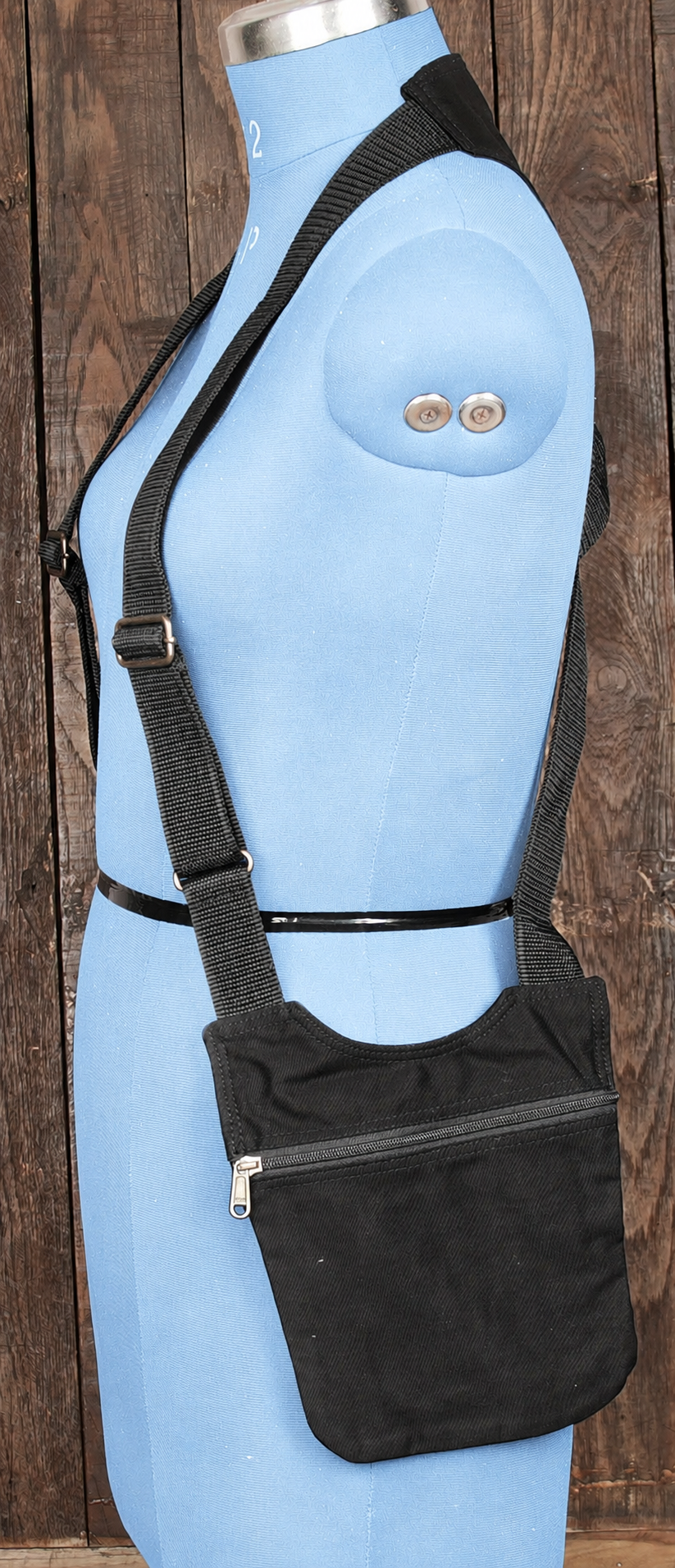 Everyday carry cotton chest bag with adjustable shoulder straps