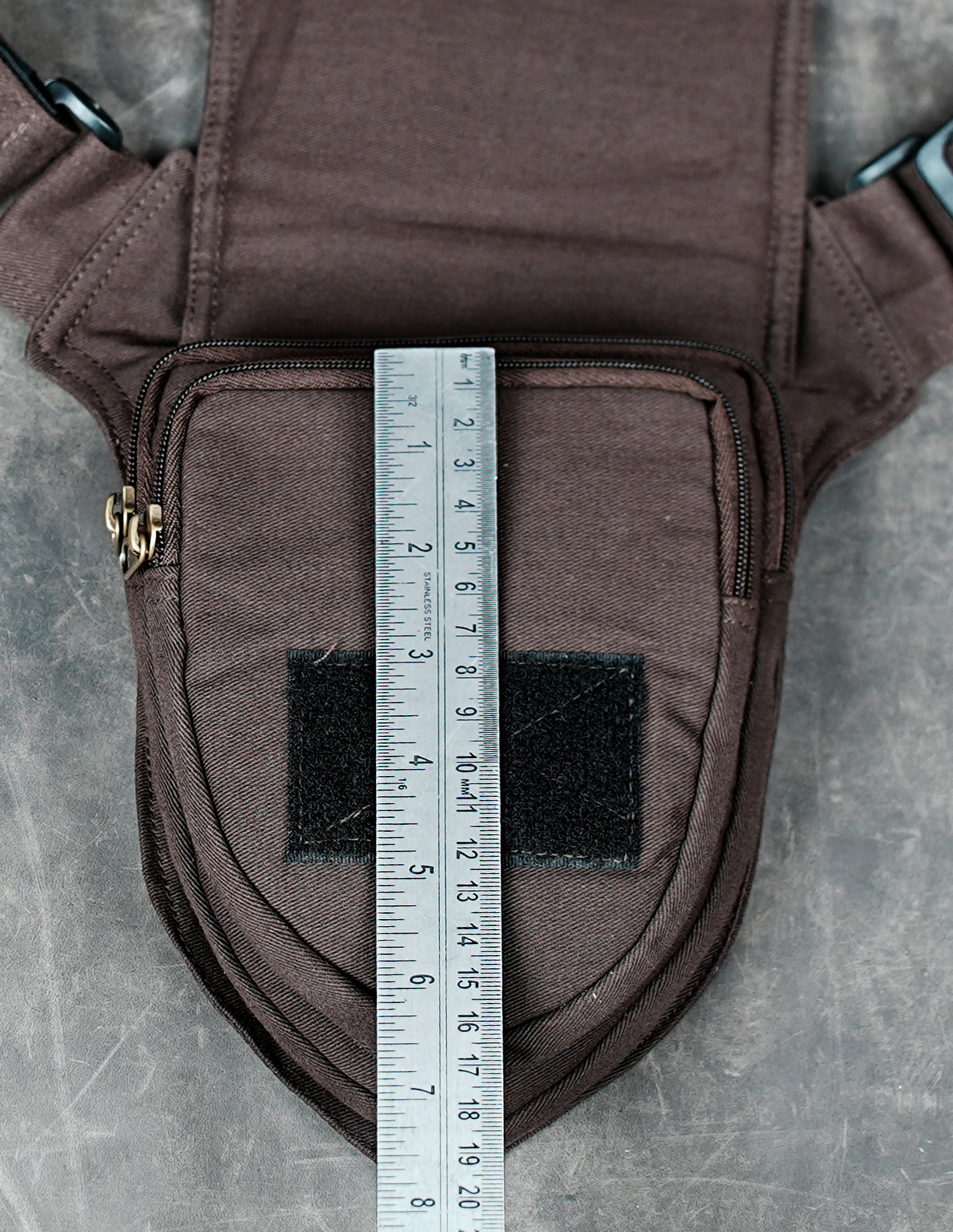 Steampunk inspired cotton utility belt bag