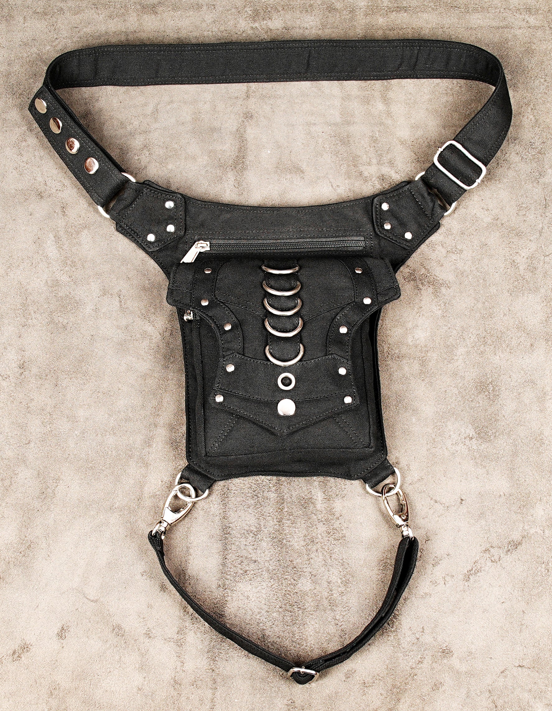 Comfortable cotton waist-to-thigh strap bag tailored for daily festival wear