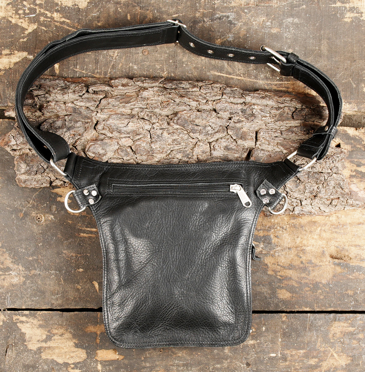 Handmade Leather Waist Belt Bag for Hands-Free Carry || Leather Utility Waist Belt for Unisex || Genuine Leather Waist Belt with Front Utility Pouch (LT/NS/WB/6001)