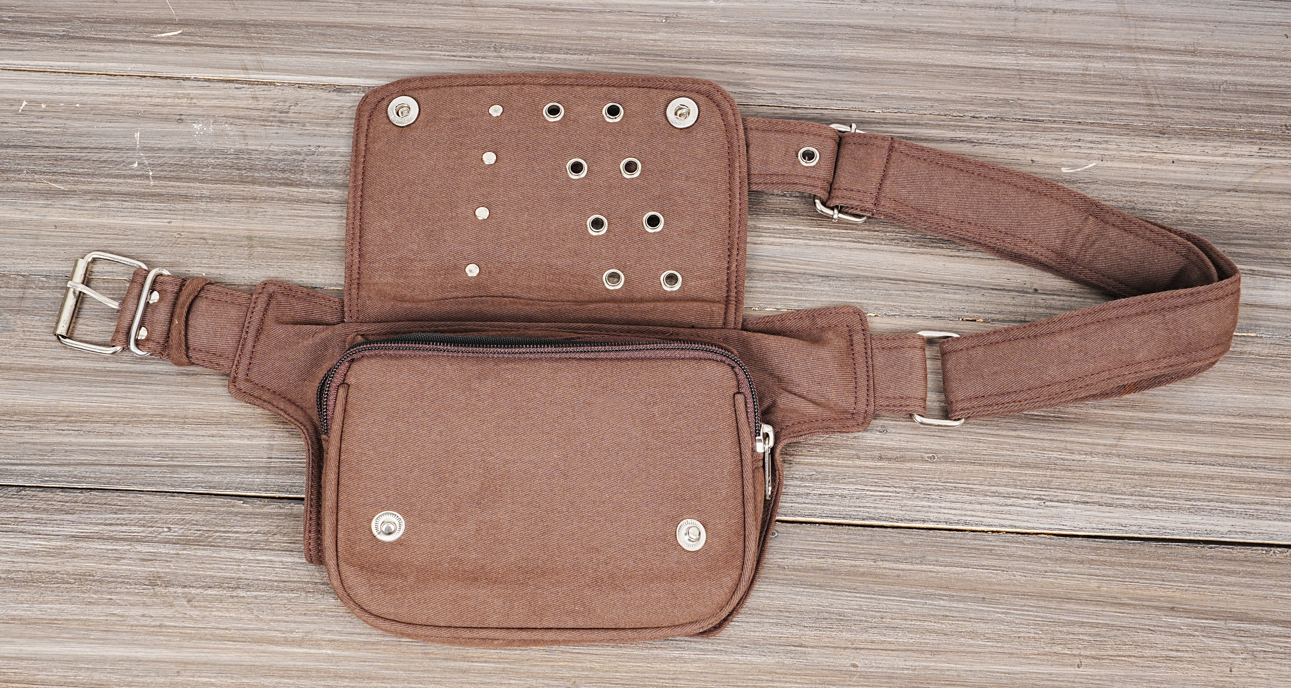 Handy bumbag with multiple pockets and secure zip closure.