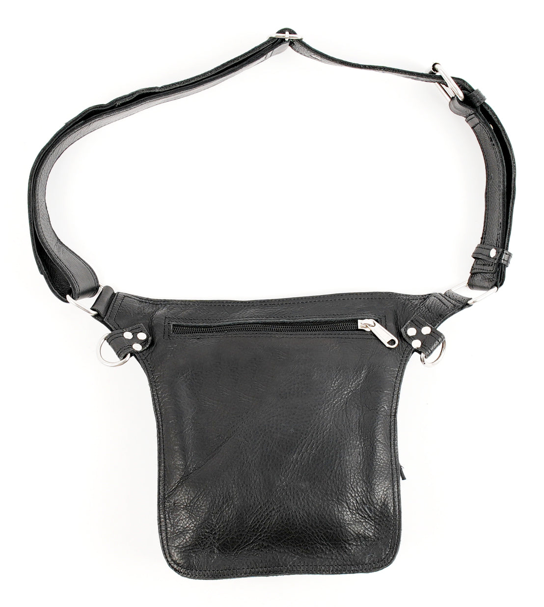 Handmade Leather Waist Belt Bag for Hands-Free Carry || Leather Utility Waist Belt for Unisex || Genuine Leather Waist Belt with Front Utility Pouch (LT/NS/WB/6001)