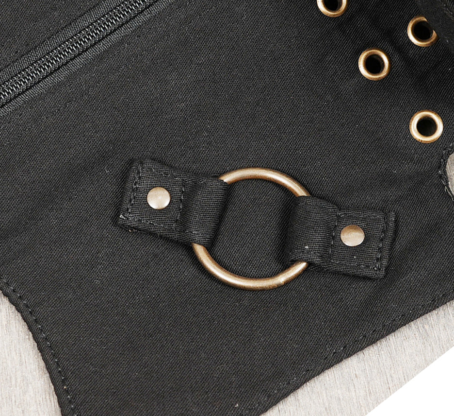 Multi-pocket laced belt bag for outdoor music festivals