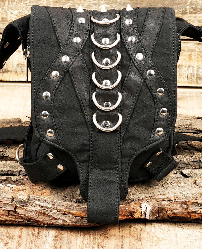 Adjustable cotton waist belt to thigh strap utility pack
