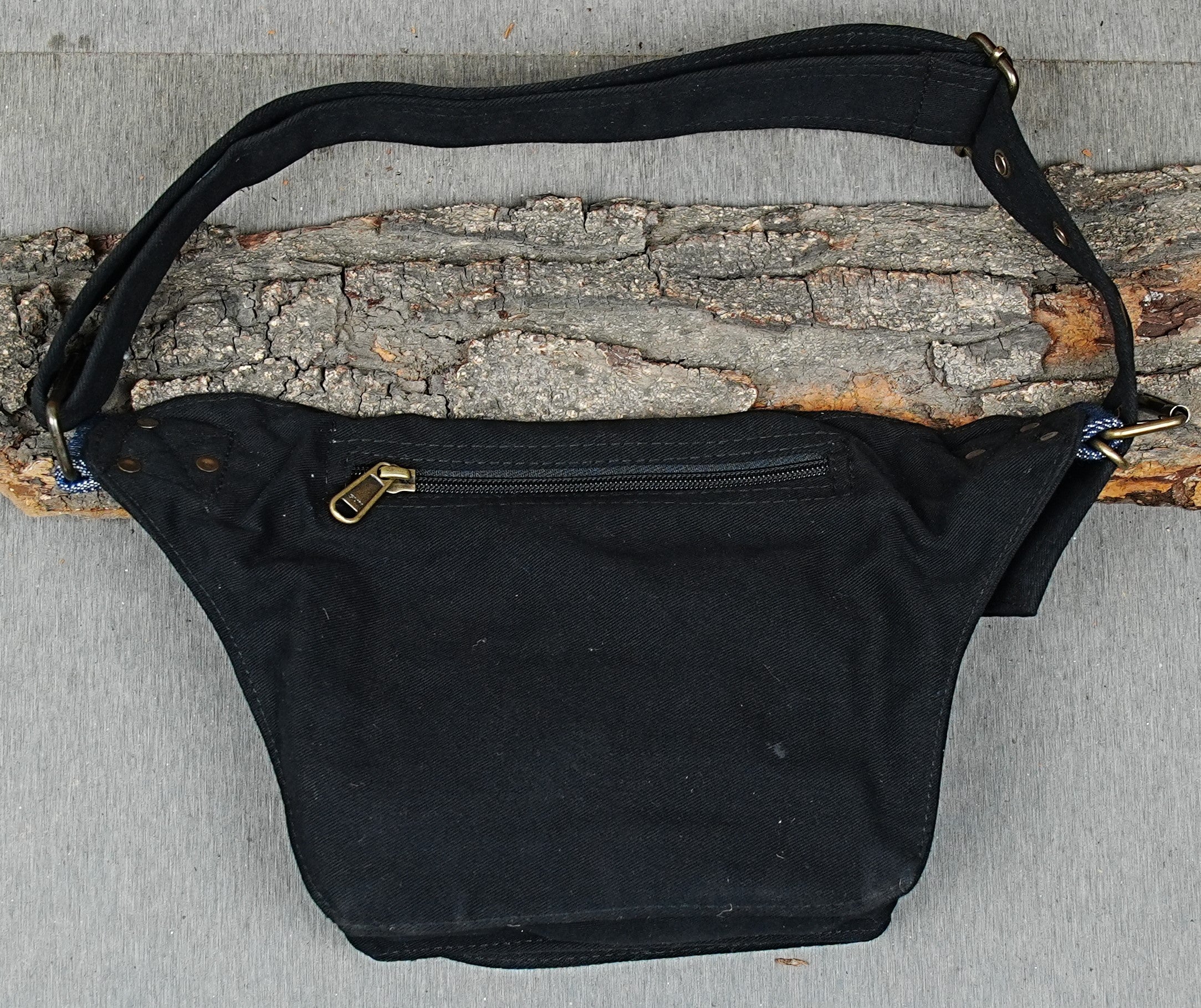 Studded boho utility pocket belt for festival outfits and everyday hands-free carry