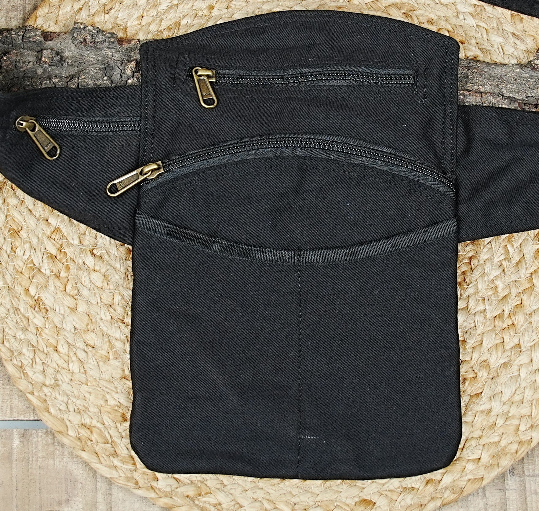 Durable canvas waist pack for travel and hiking