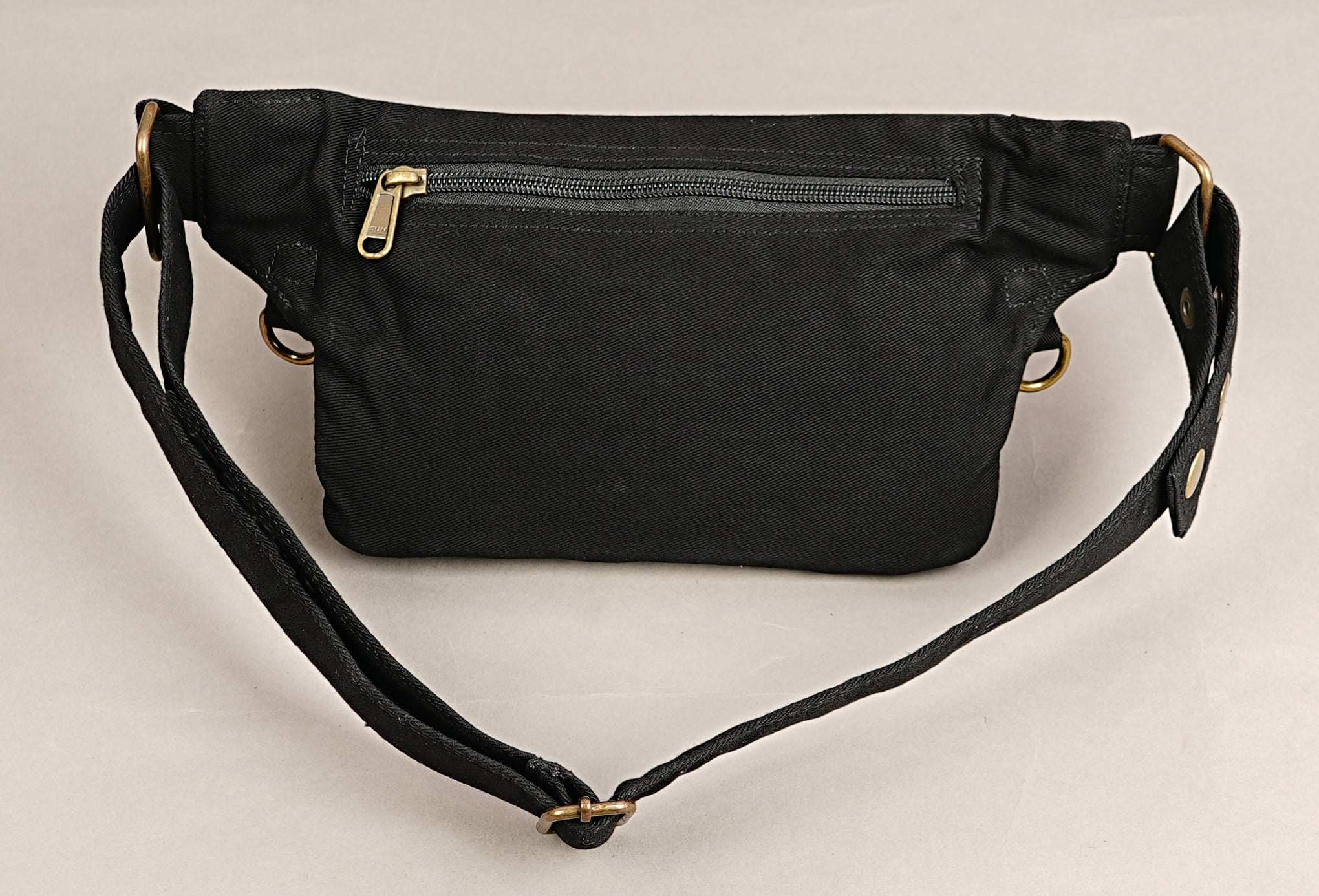 Handmade cotton waist pouch for travel festivals markets and concerts