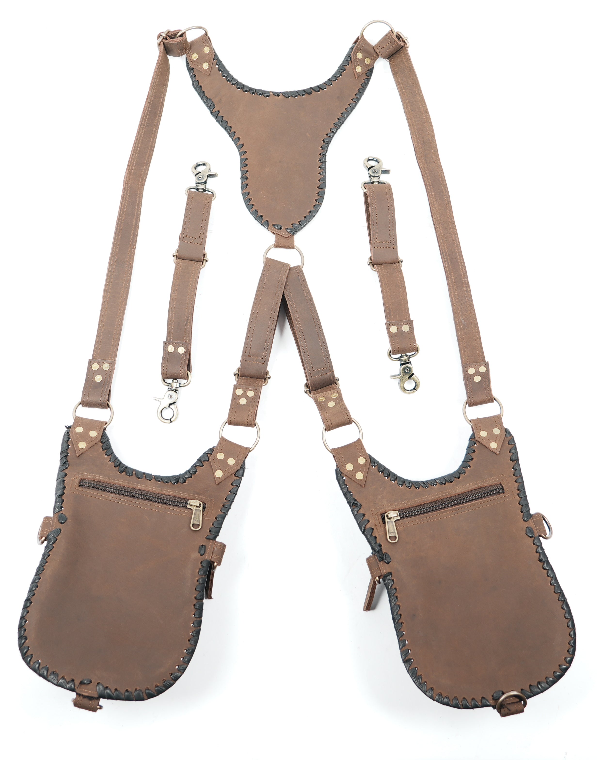 Statement leather holster with boho tribal appeal