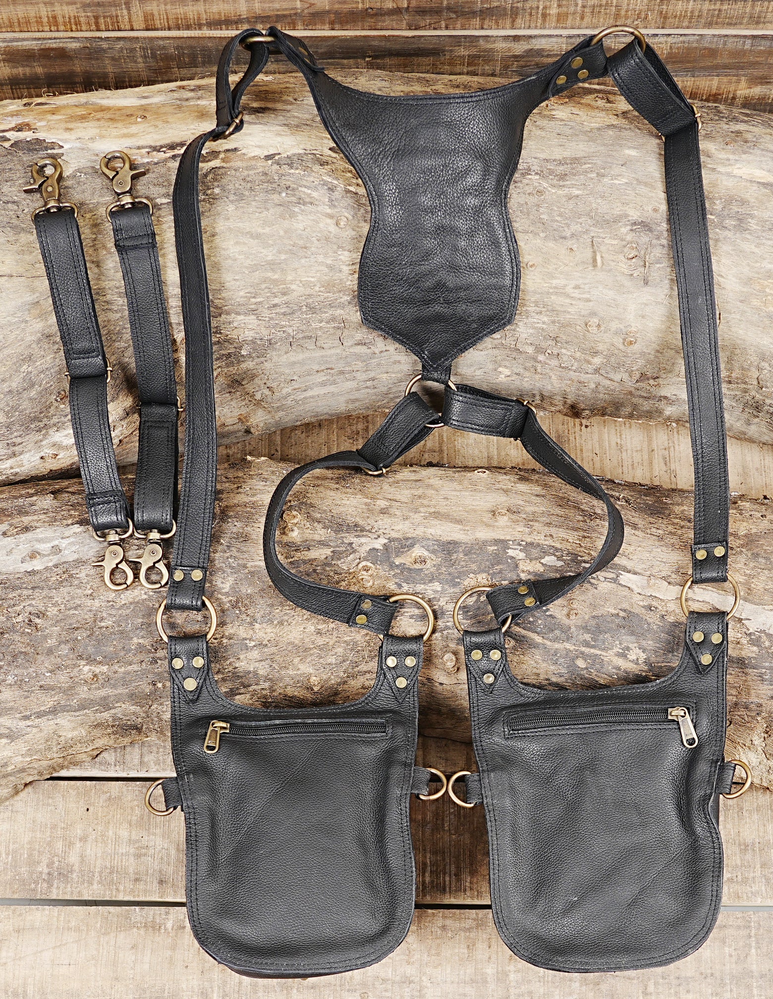 Stylish leather holster belt for outdoor adventures