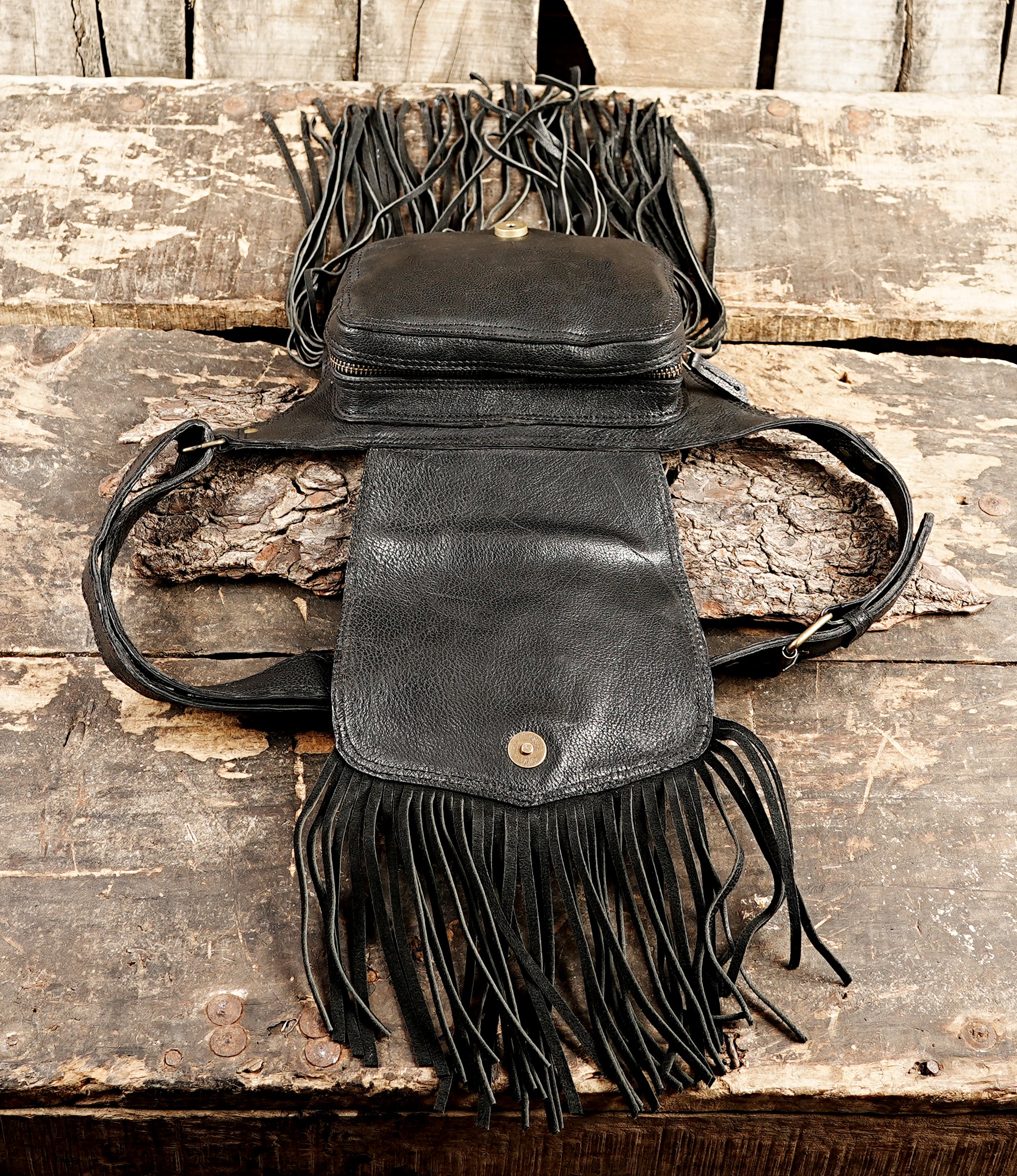 Rustic handmade leather belt for boho fashion