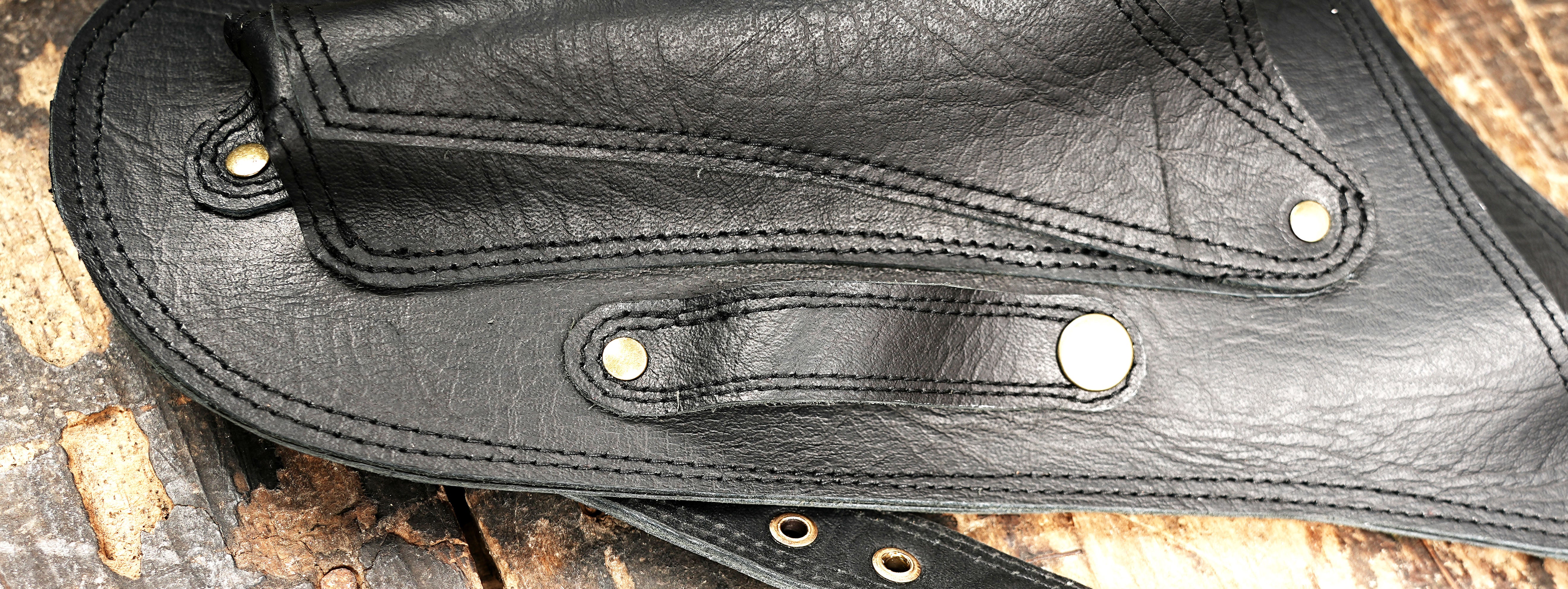   black Leather Garden Utility Belt for Women - Florist Tool Holster, Gardening Apron - Gift Box Included.