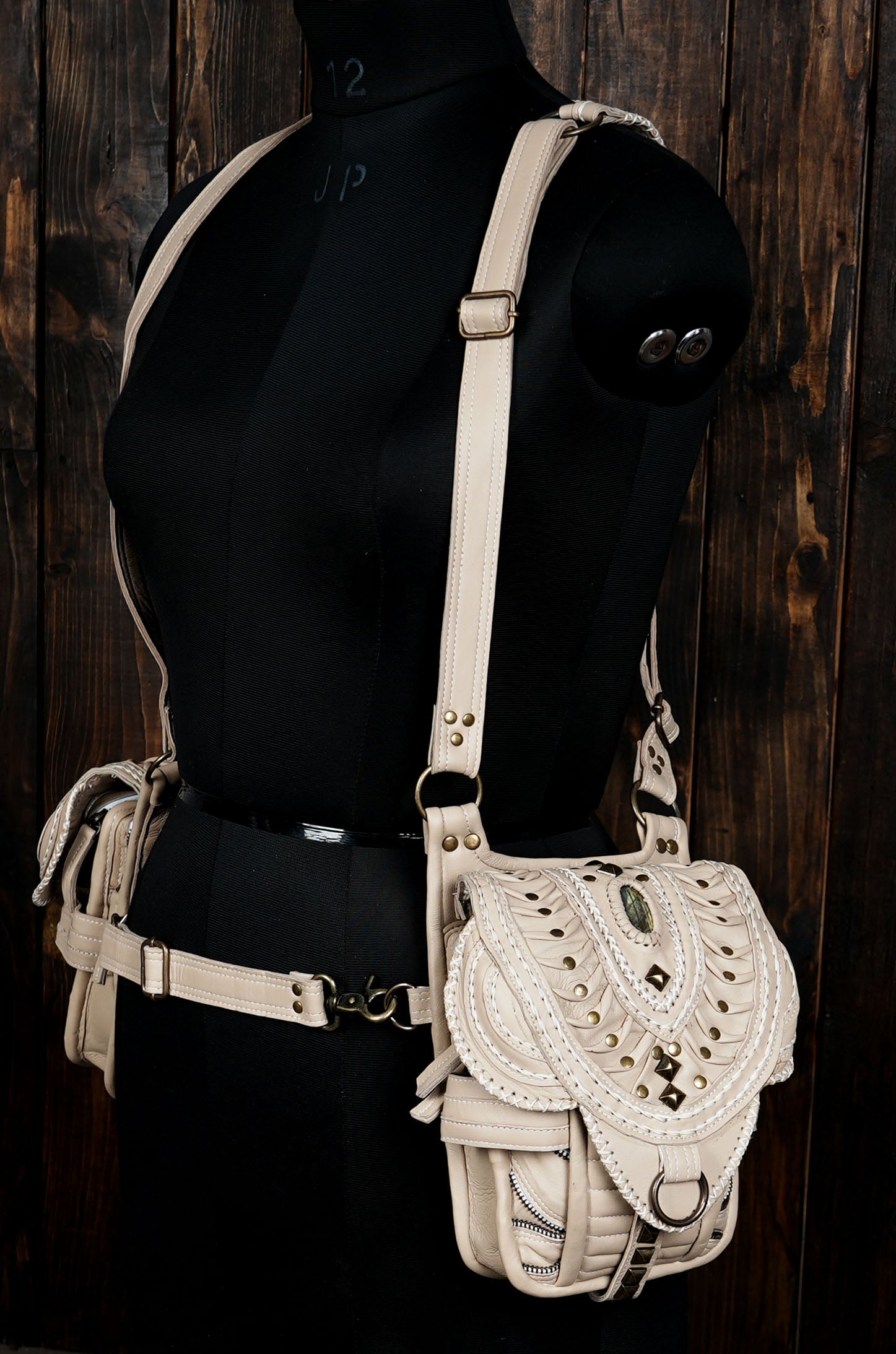 Handmade Genuine Leather Holster with Adjustable Straps || Steampunk Style Leather Holster (LT-AB-HLS-6003)