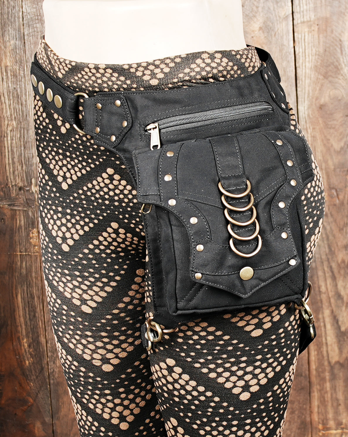 Durable cotton thigh bag for men and women