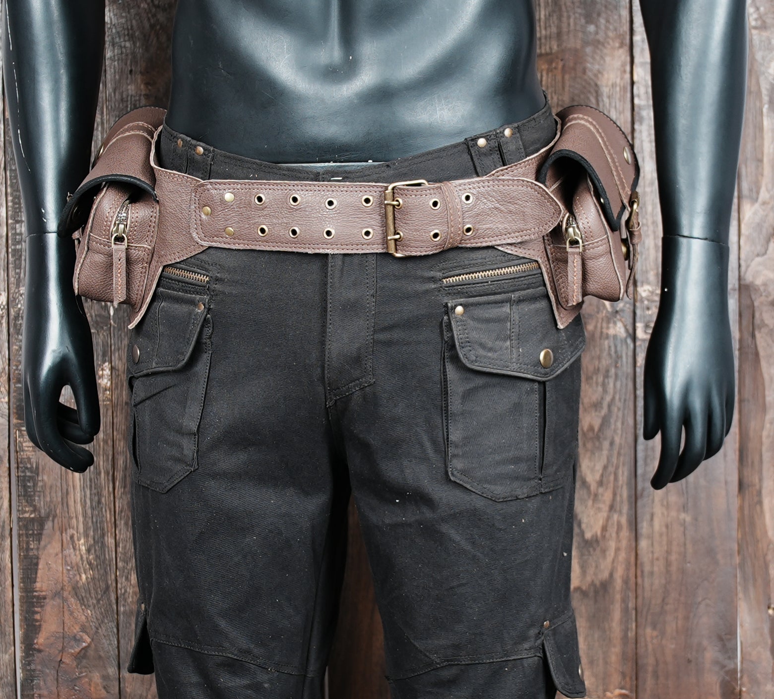 durable travel leather hip pouch USA