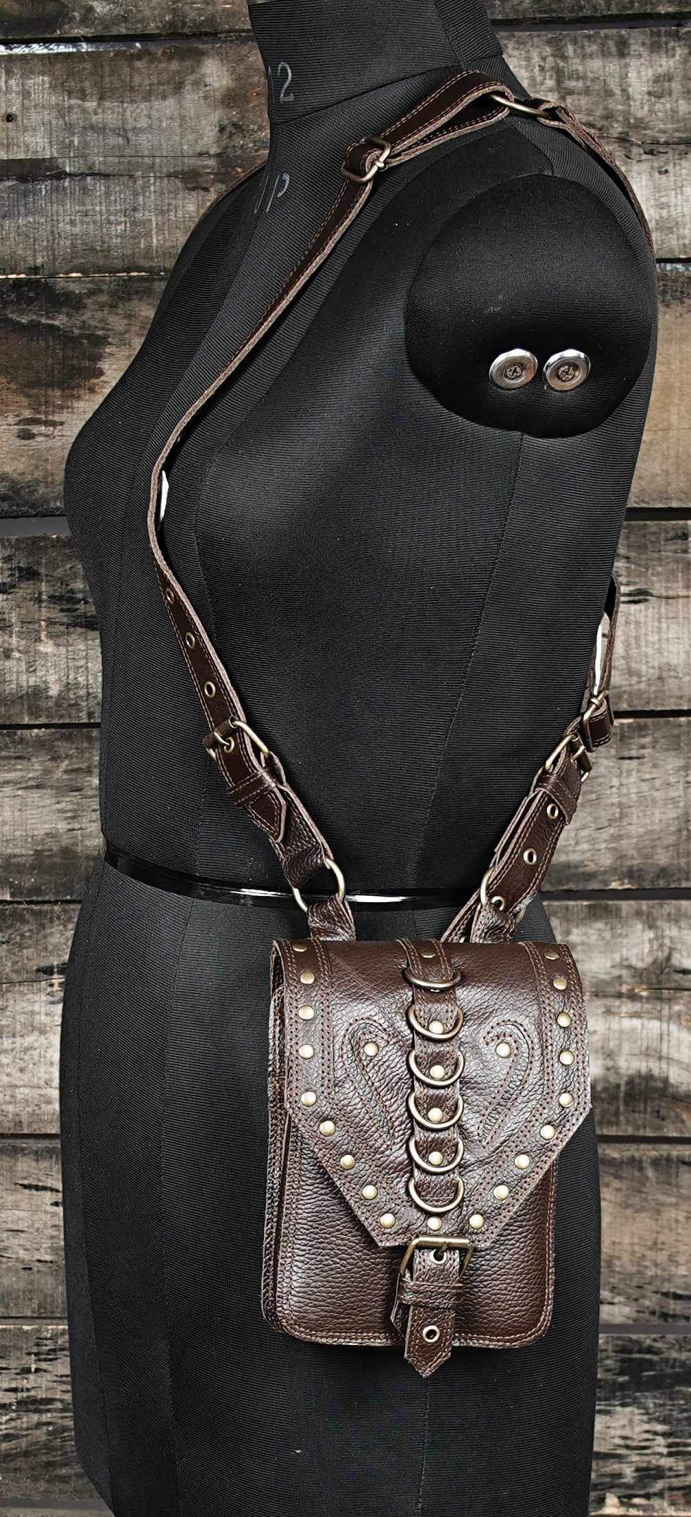 Rustic Tan Leather Holster Bag, Real Leather Shoulder Bag, Leather Festival Bag, Leather Travel Bag, Leather Harness Bag with creative bag 