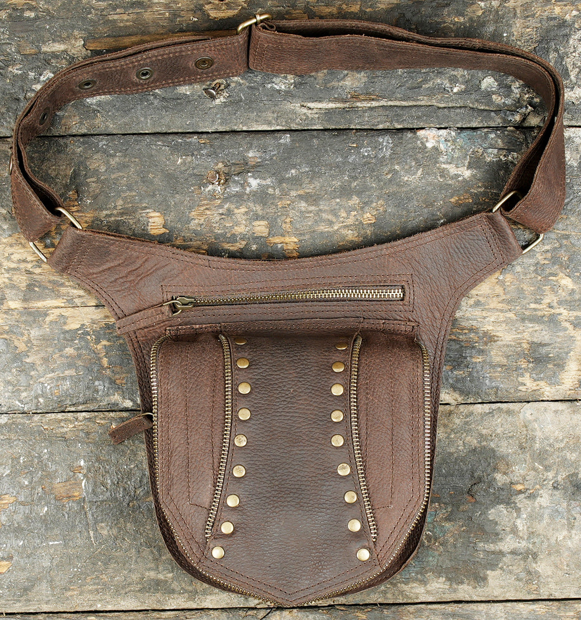 Leather Belt Pouch Hip Bag Leather Utility Pocket Belt 