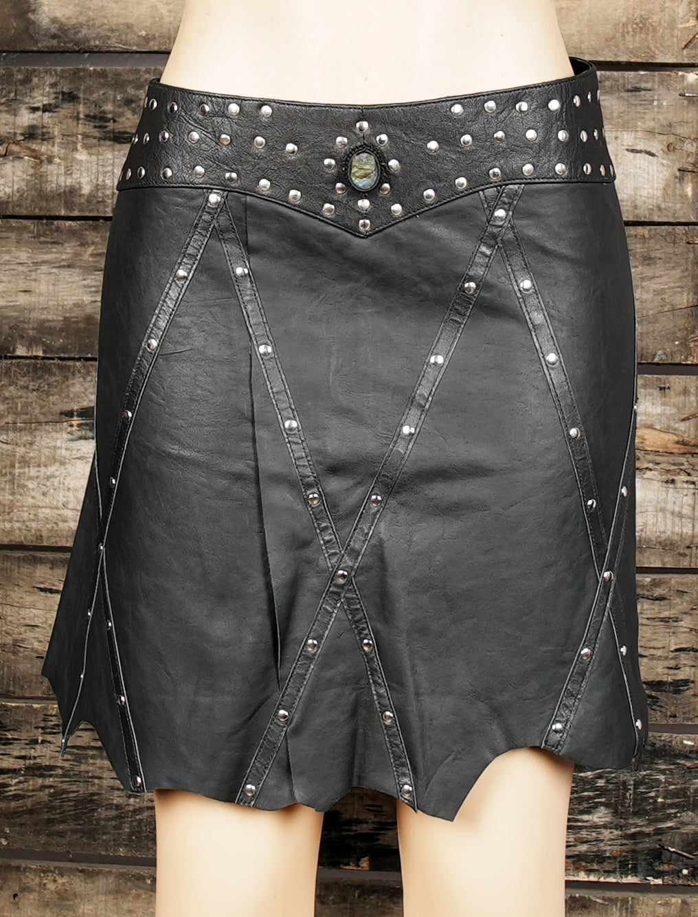 Handmade Leather Skirt Belt – Gothic, Boho & Festival Fashion (LT/NS/SKT/6012)