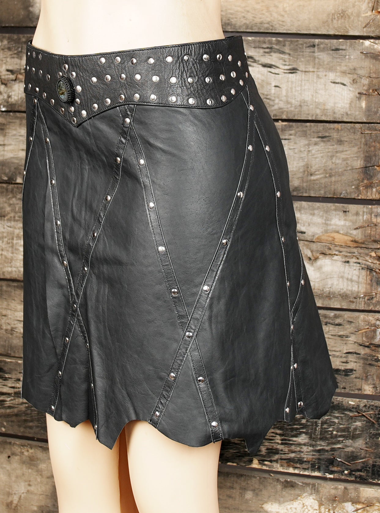 Handmade Leather Skirt Belt – Gothic, Boho & Festival Fashion (LT/NS/SKT/6012)
