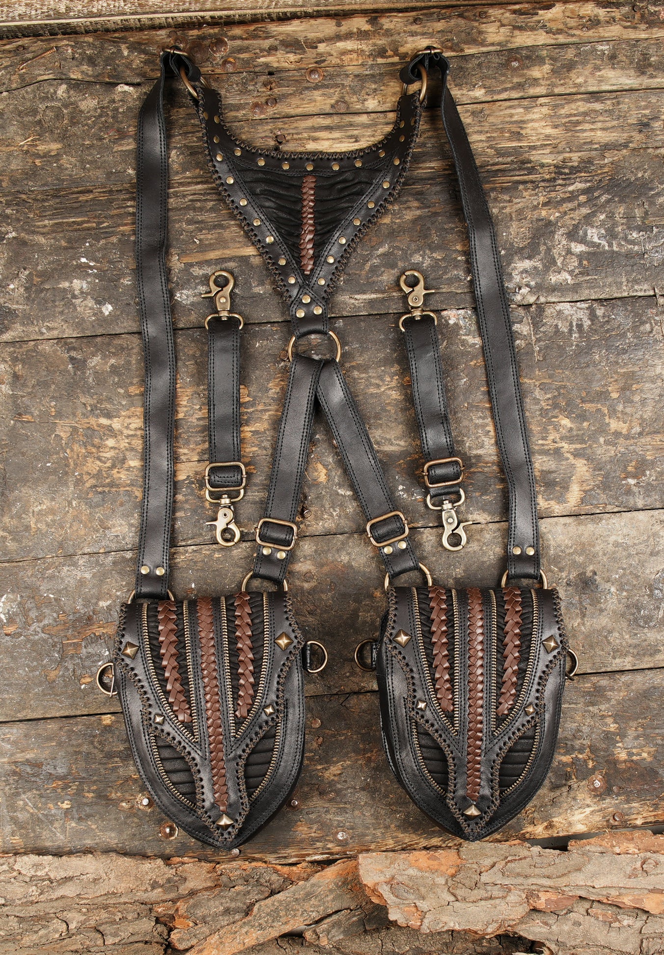 Handmade Leather Utility Belt: White Festival holster  Belt with Pockets and design 