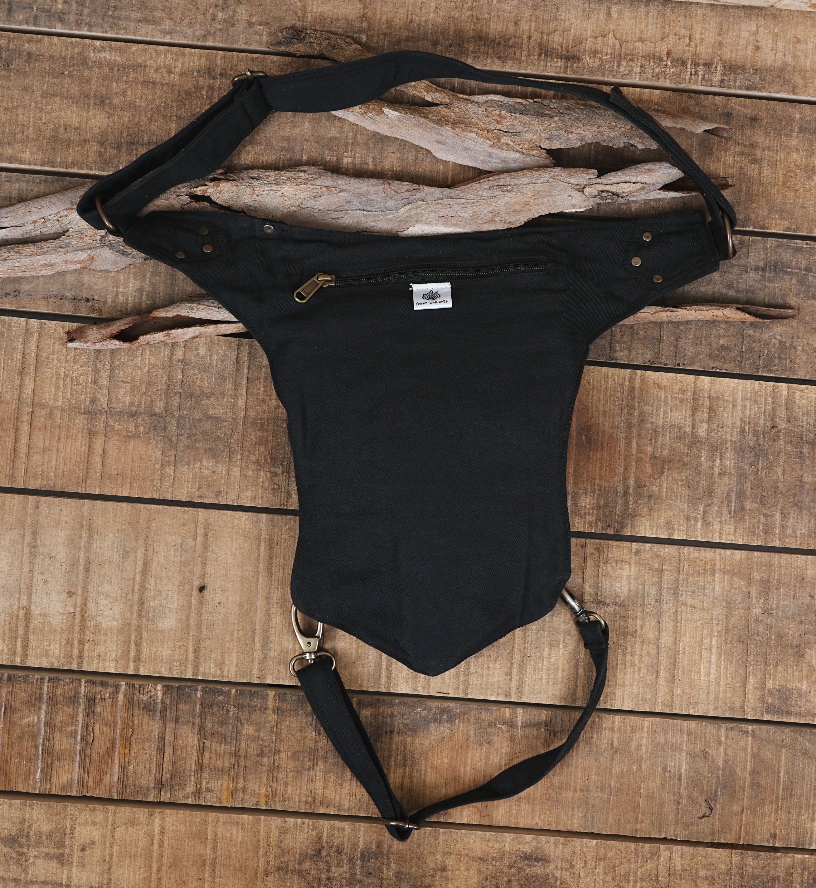 Handmade drop leg utility belt bag for music festivals, hiking, and travel.