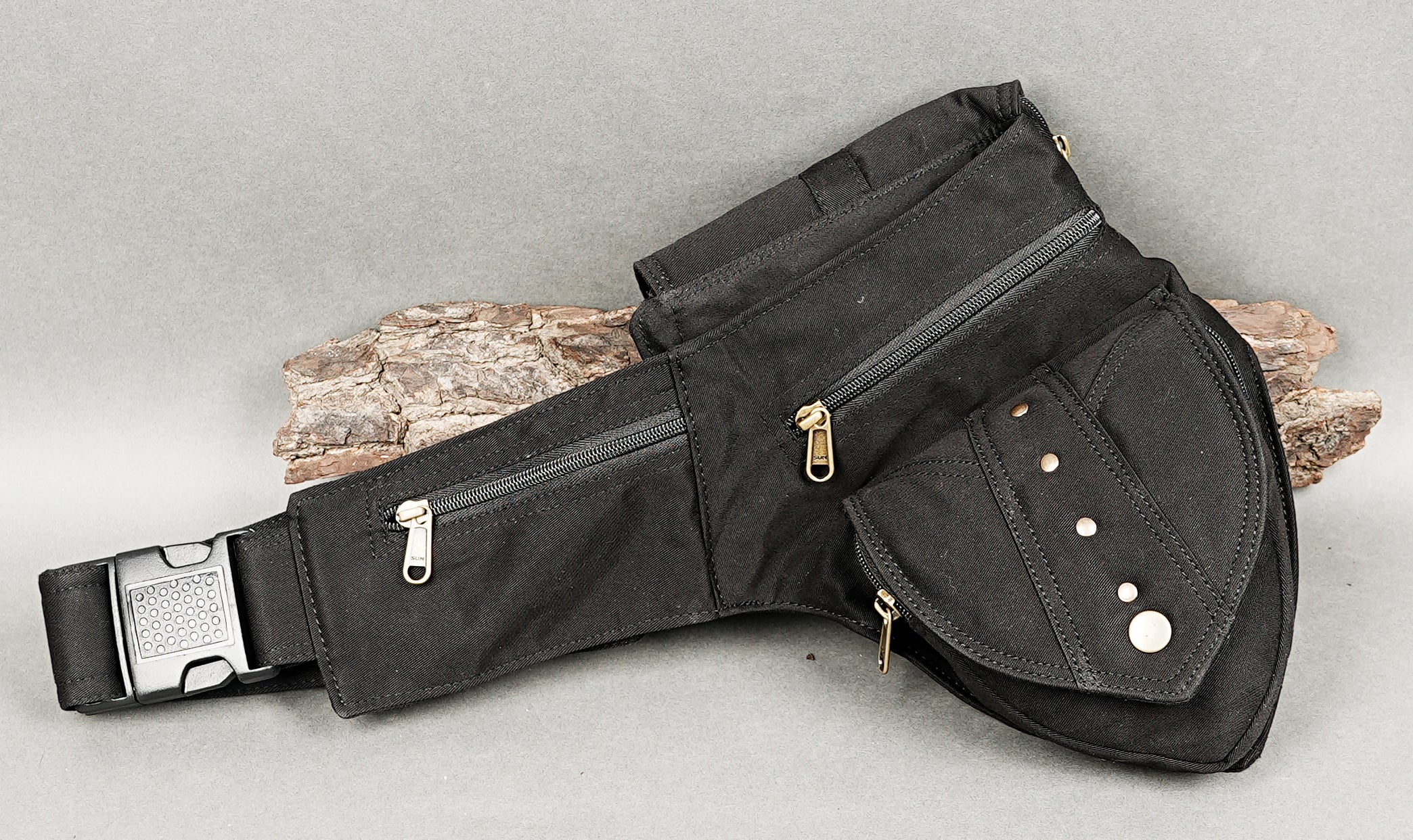 versatile black belt bag perfect for Burning Man gear