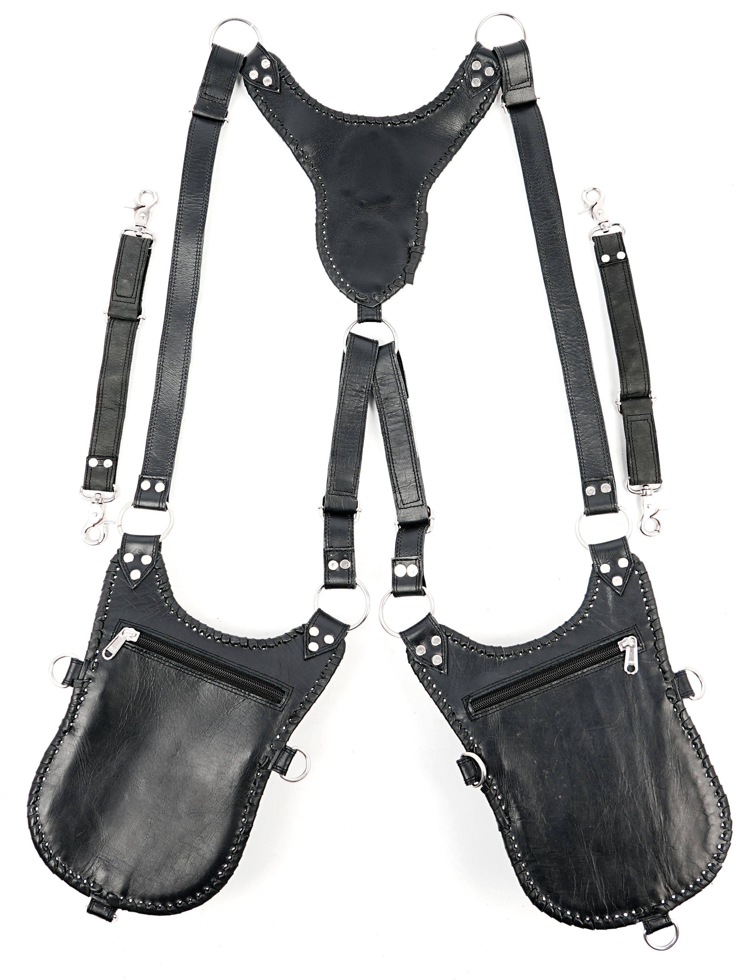Adjustable leather holster for cosplay, festivals and travel