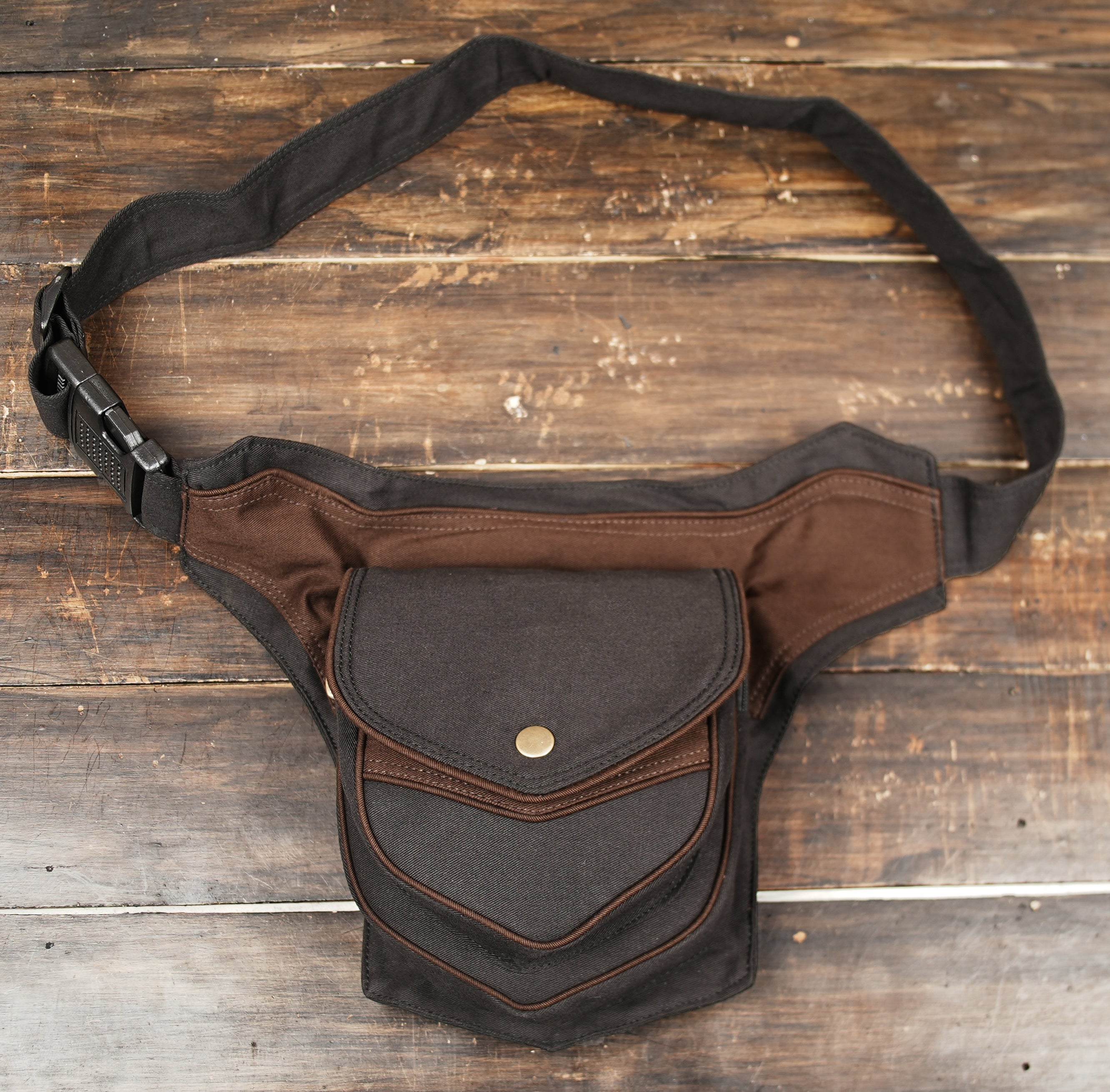 Festival fashion utility bag with adjustable waist strap