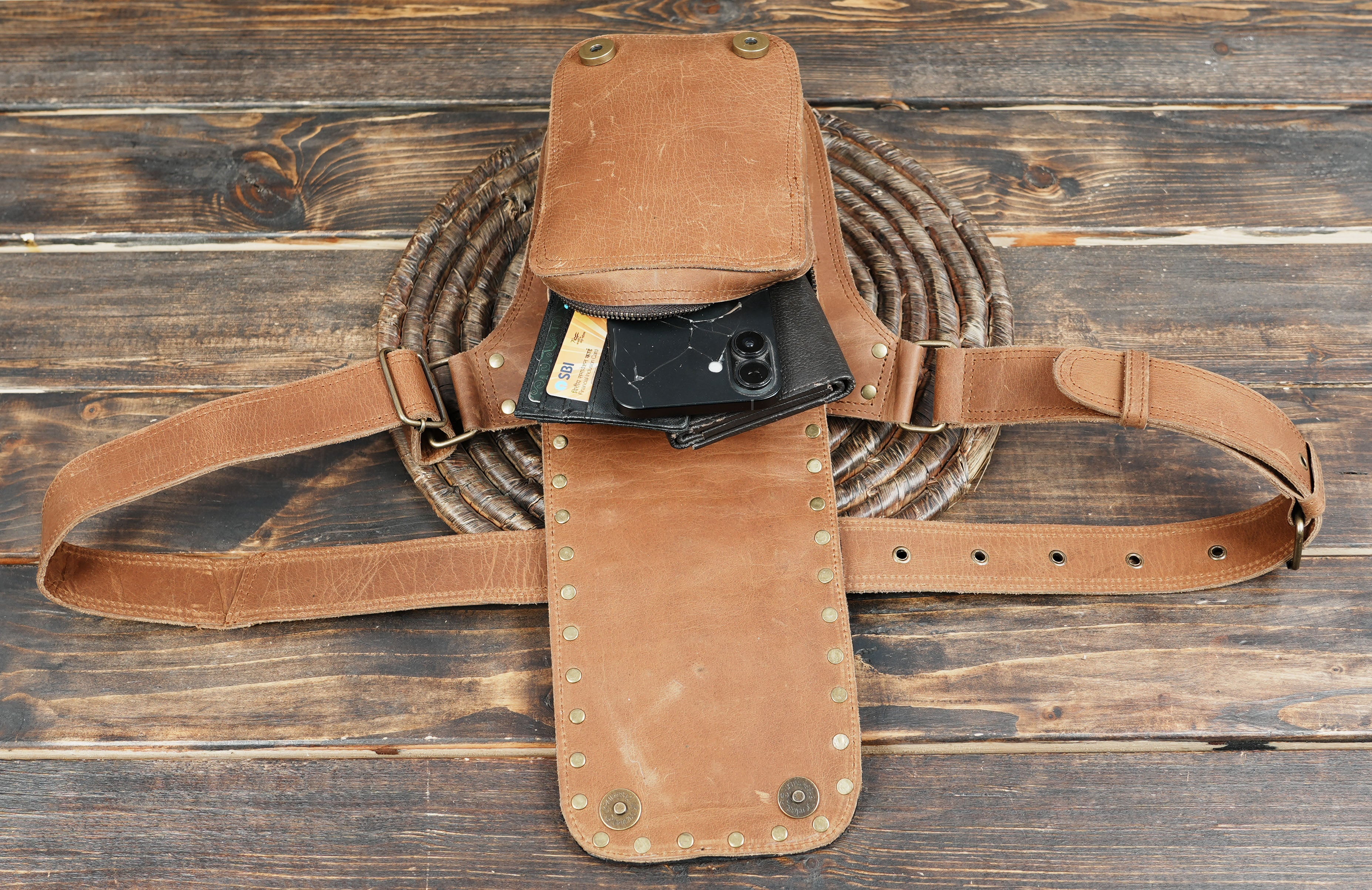 Unique boho-inspired belt ideal for travel, cosplay, and festivals.