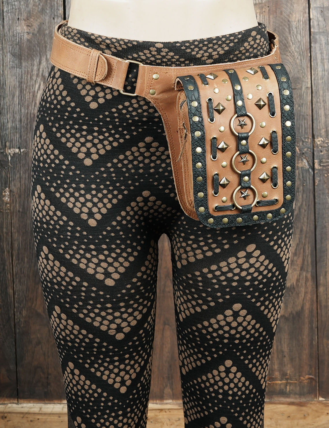 Secure leather hip pouch to keep essentials safely within reach.