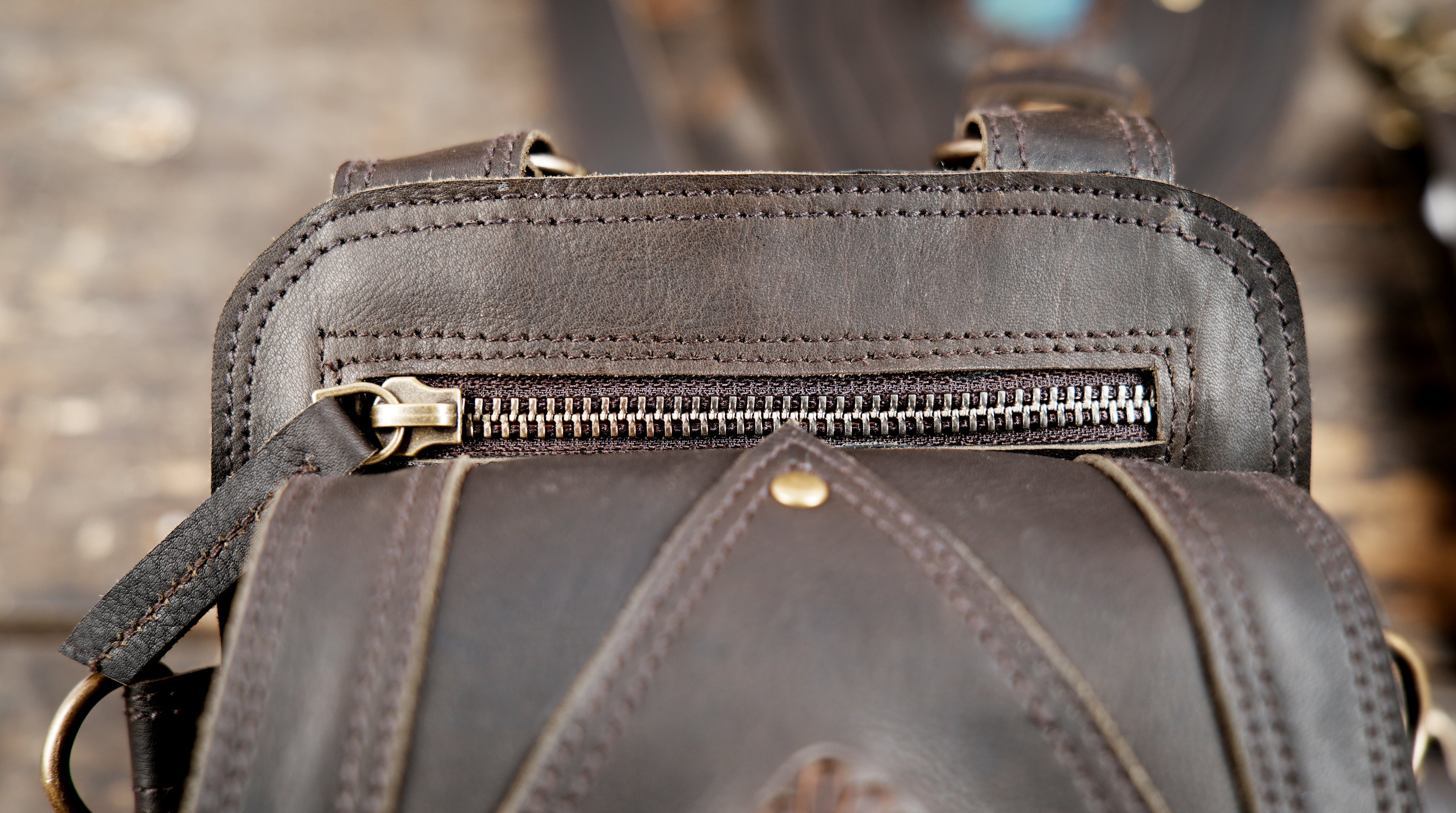 "Leather utility holster harness featuring gemstone detail"