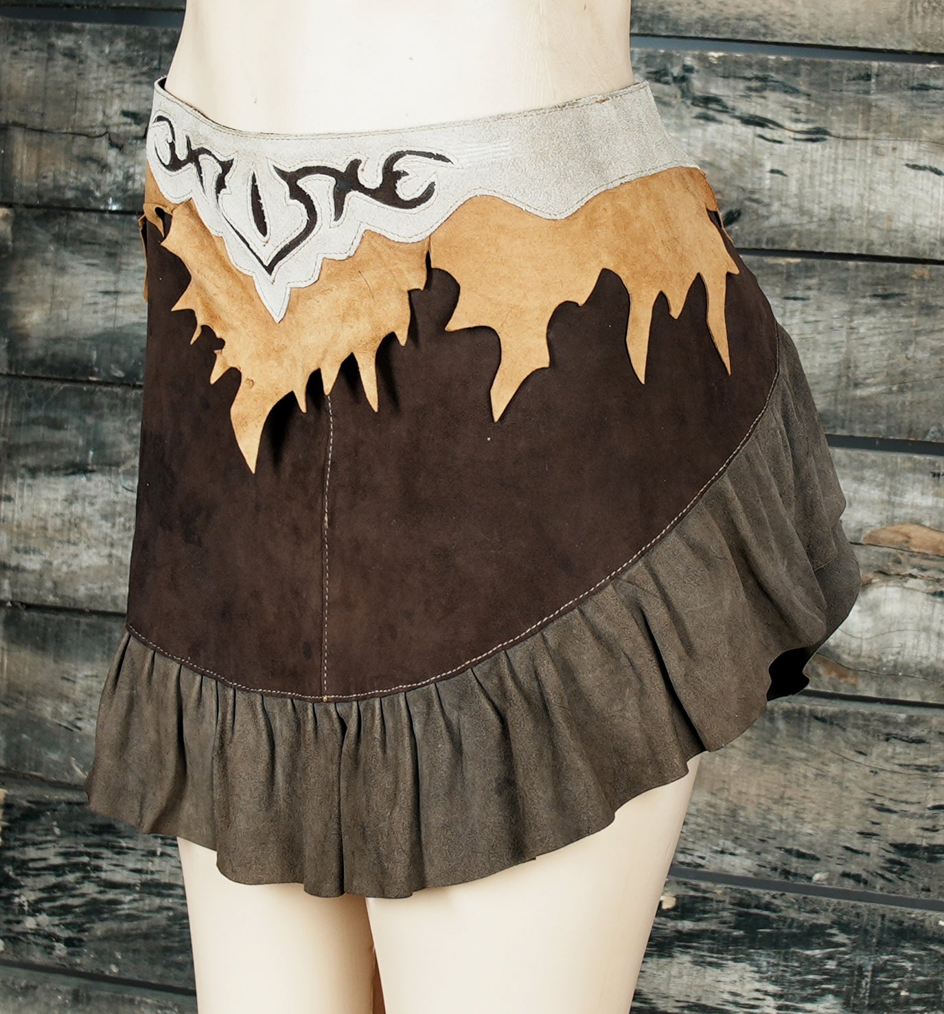 Versatile bohemian skirt ideal for festivals, tribal fusion, steampunk, or casual boho outfits