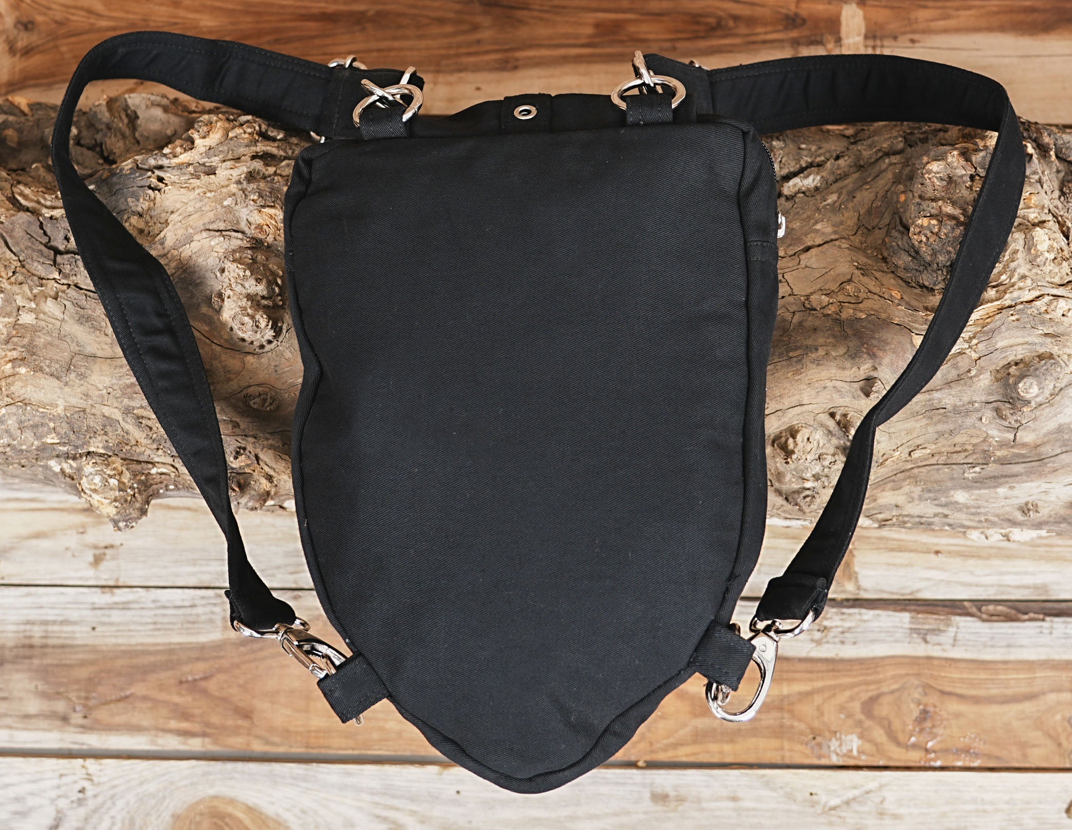 Heavy-duty canvas shoulder belt bag for outdoor events, travel, and concerts