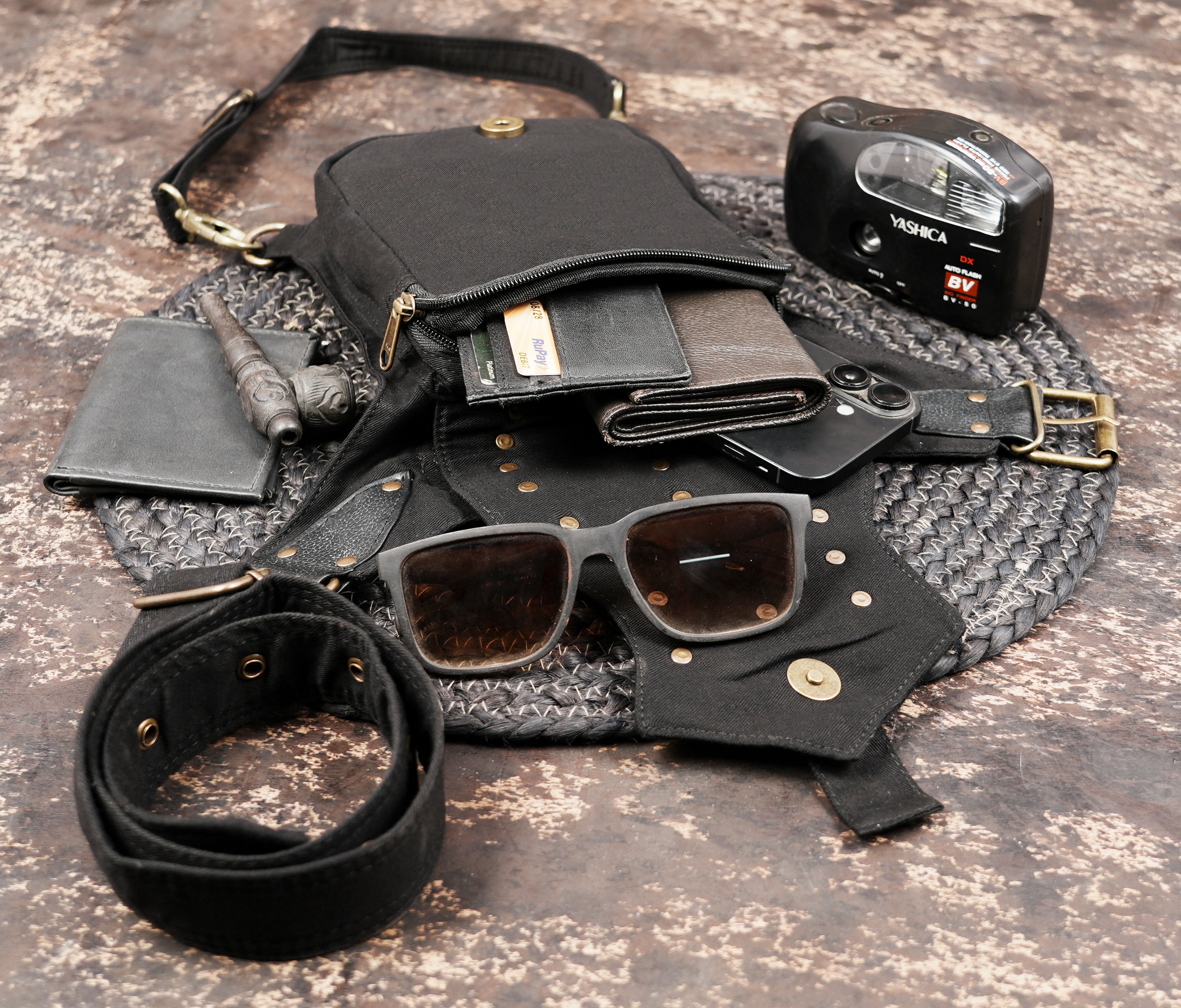 Stylish cotton utility pack for travel and everyday wear