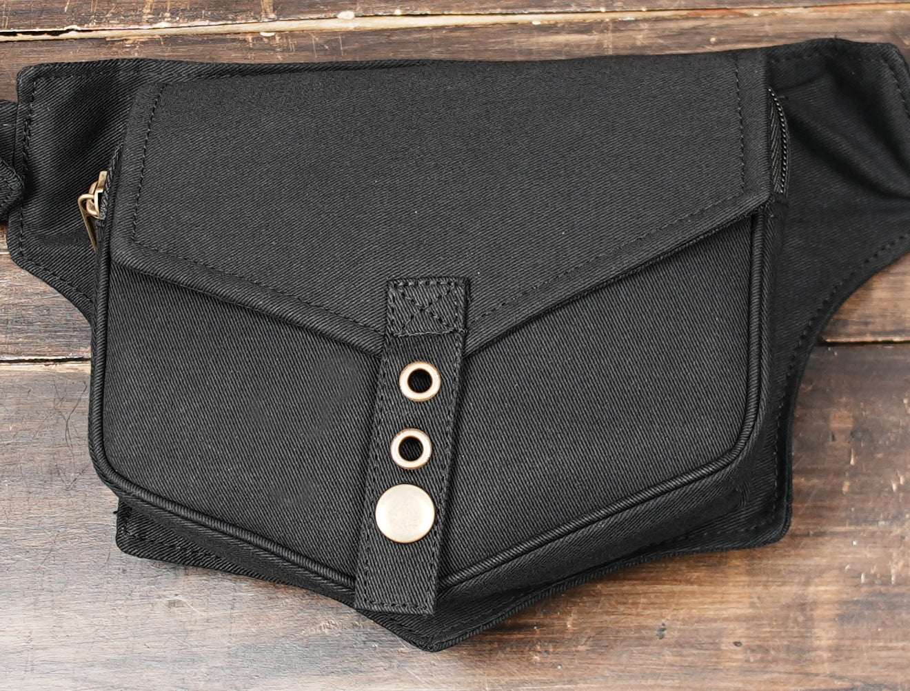 Handmade cotton festival waist pack for travel and everyday carry