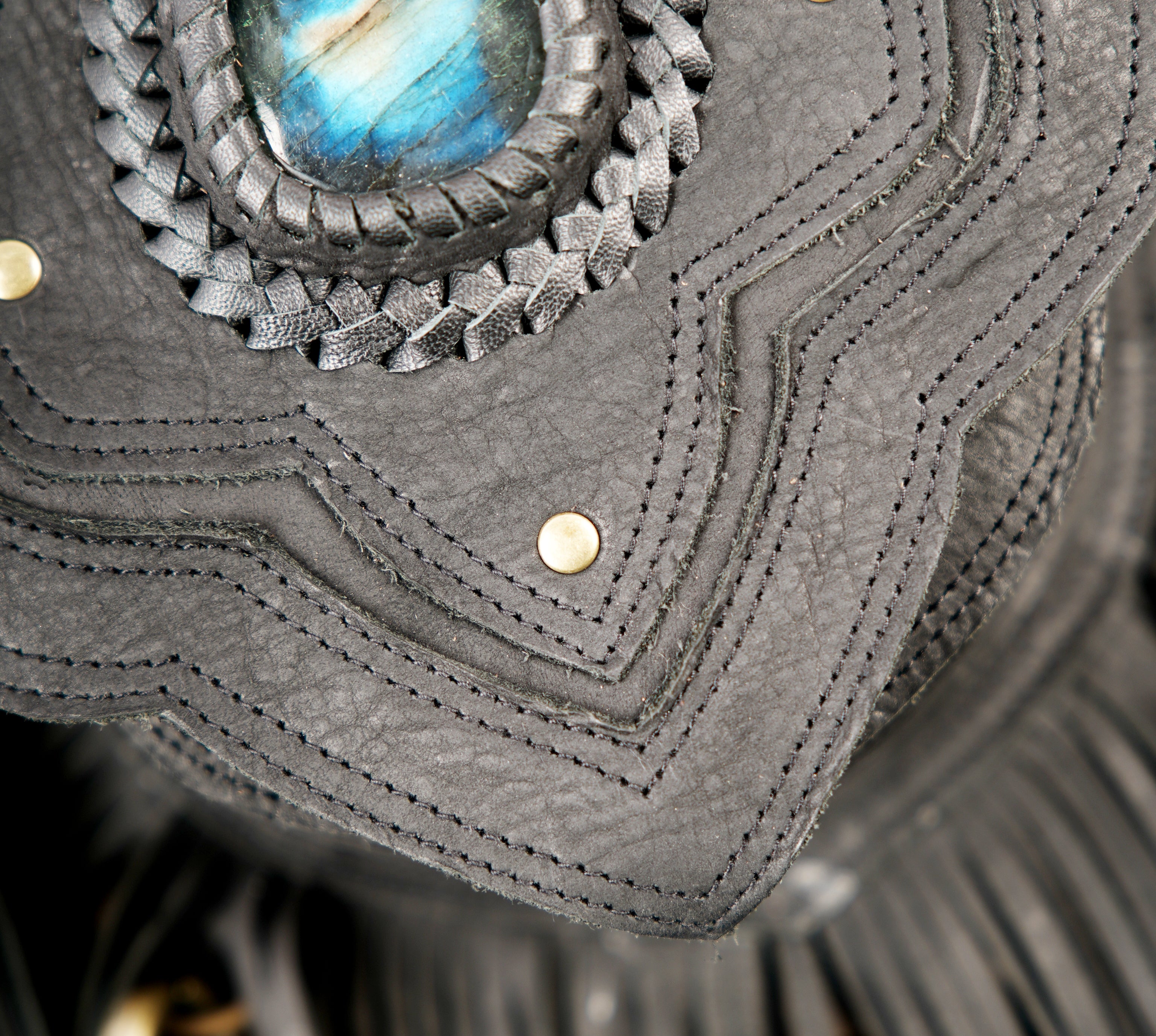 Leather thigh utility belt with adjustable waist strap