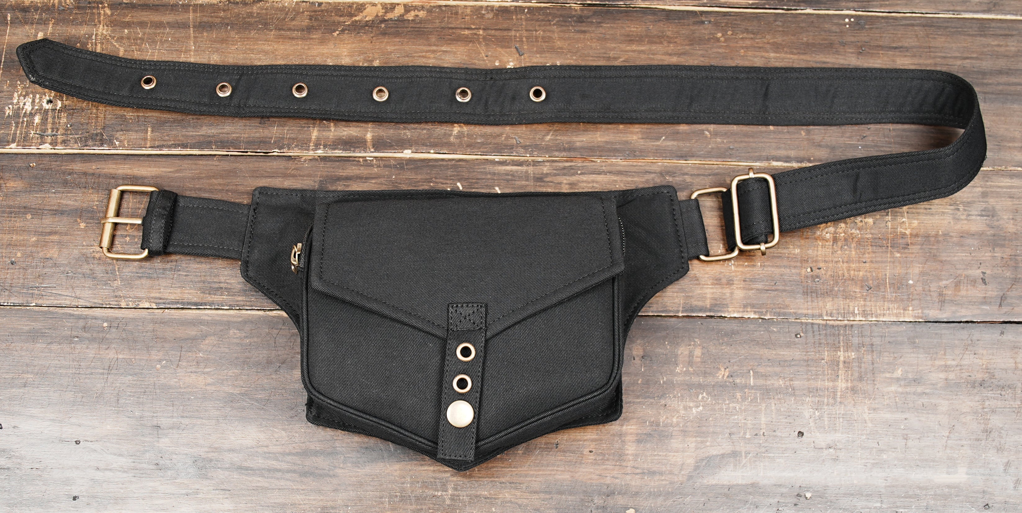 Unisex cotton utility waist pack with lightweight design