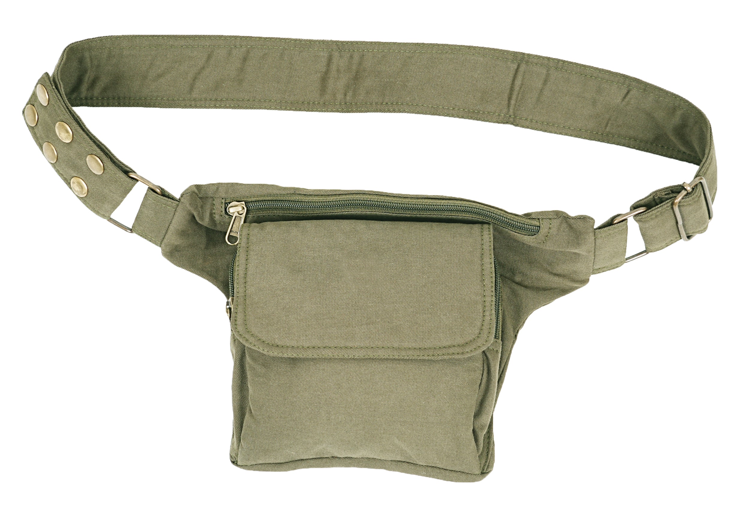 Minimalist black festival fanny pack and utility pouch