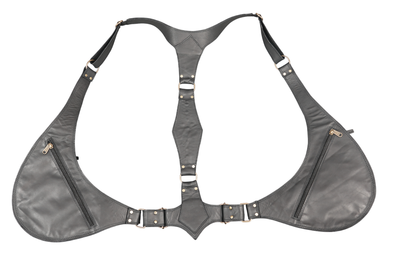 Adventure travel leather holster with adjustable comfort design