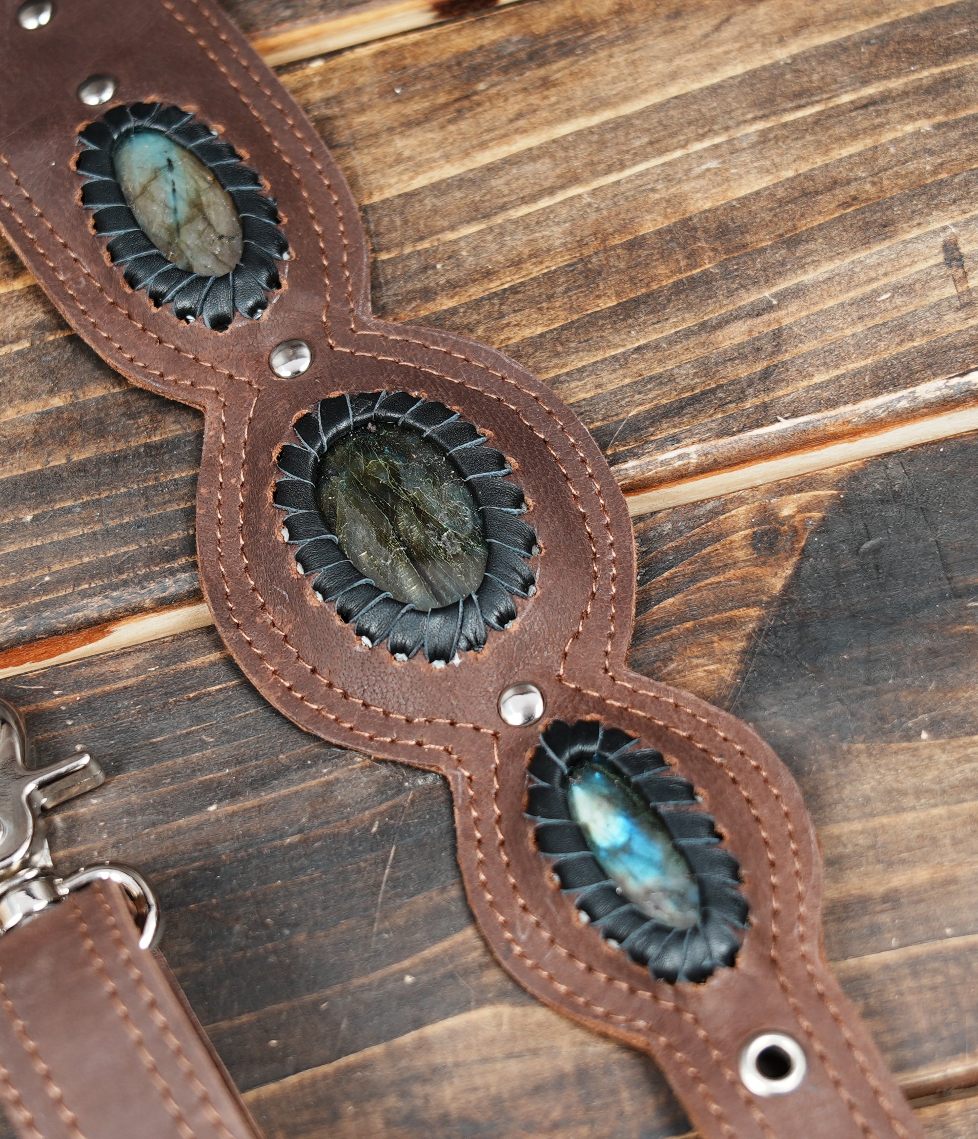 Unisex leather utility holster for festivals, travel, and cosplay wear