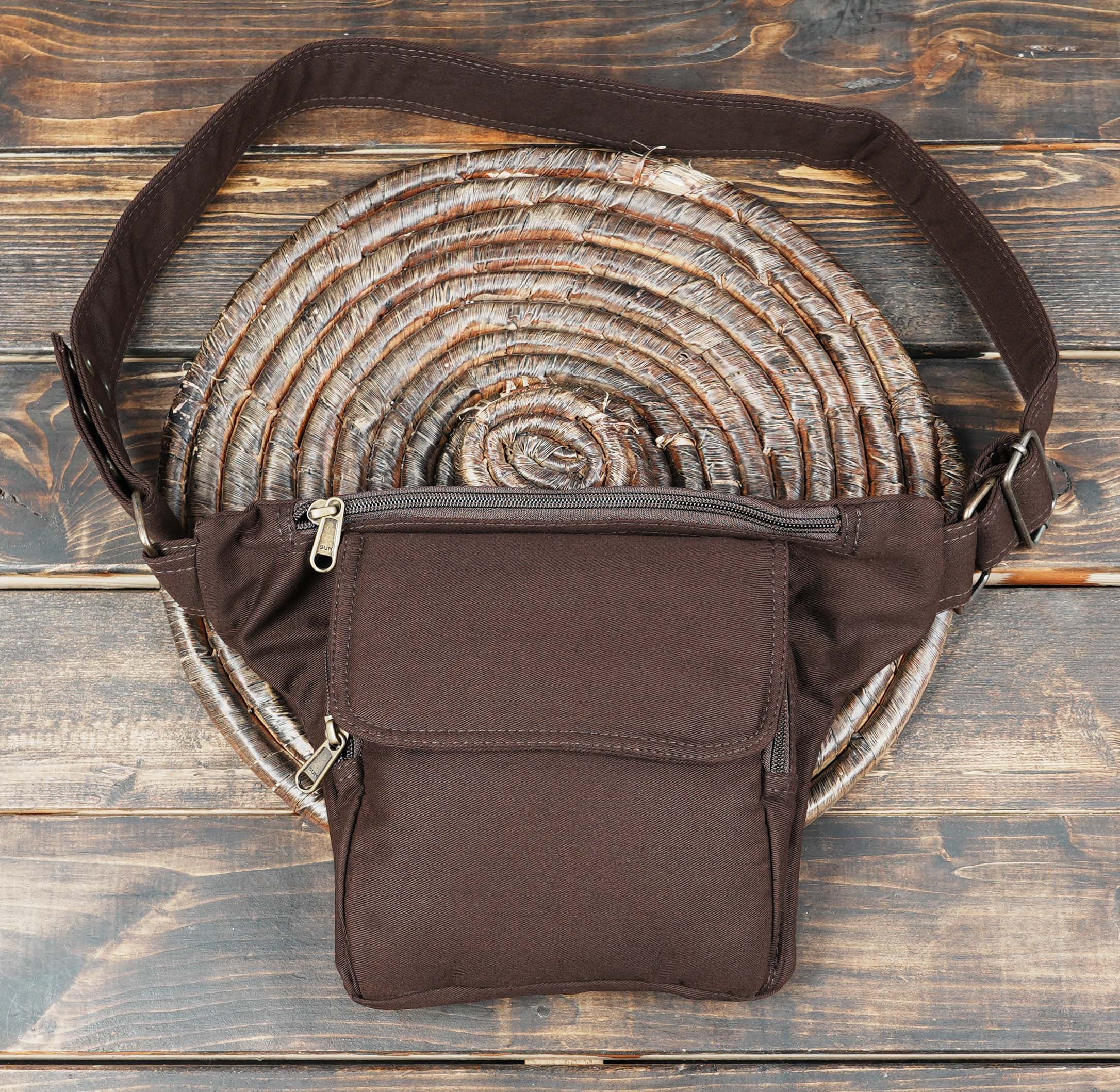 Unisex Festival Waist Pack with Zipper Pocket and Adjustable Fit