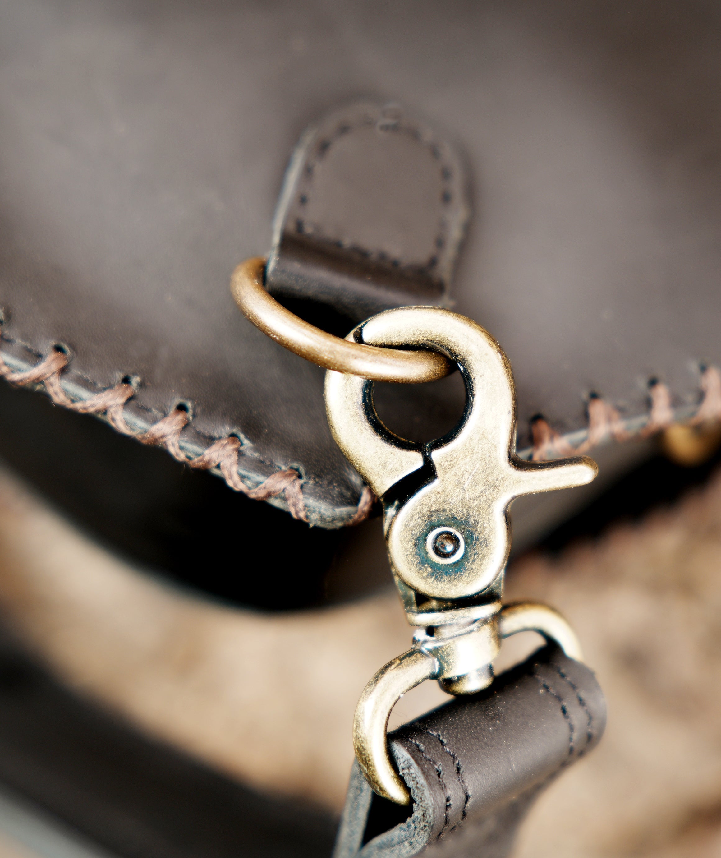 Adjustable leather thigh belt with waist strap and metal rings