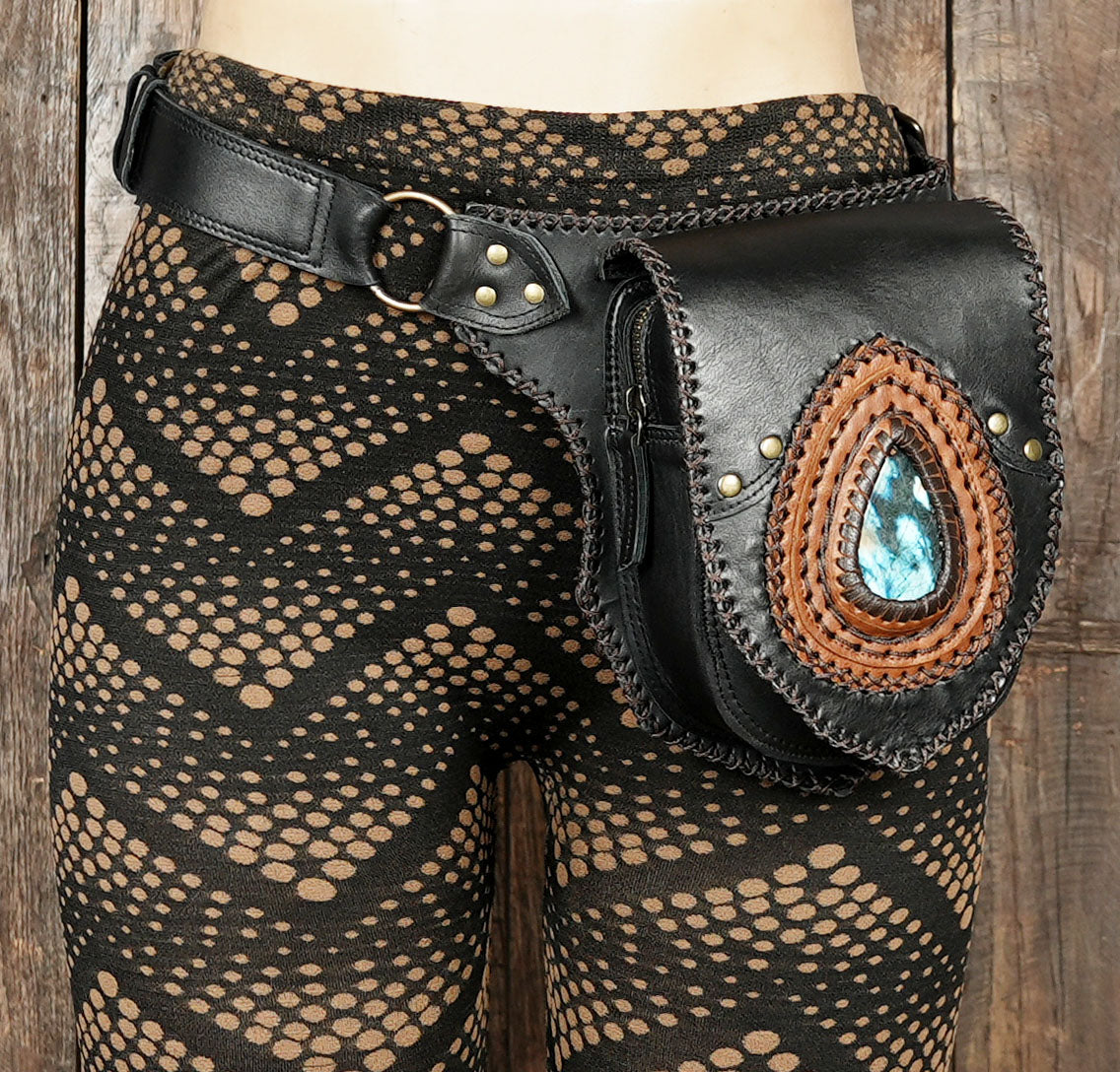 Luxury handmade waist pouch for travel and outdoor use