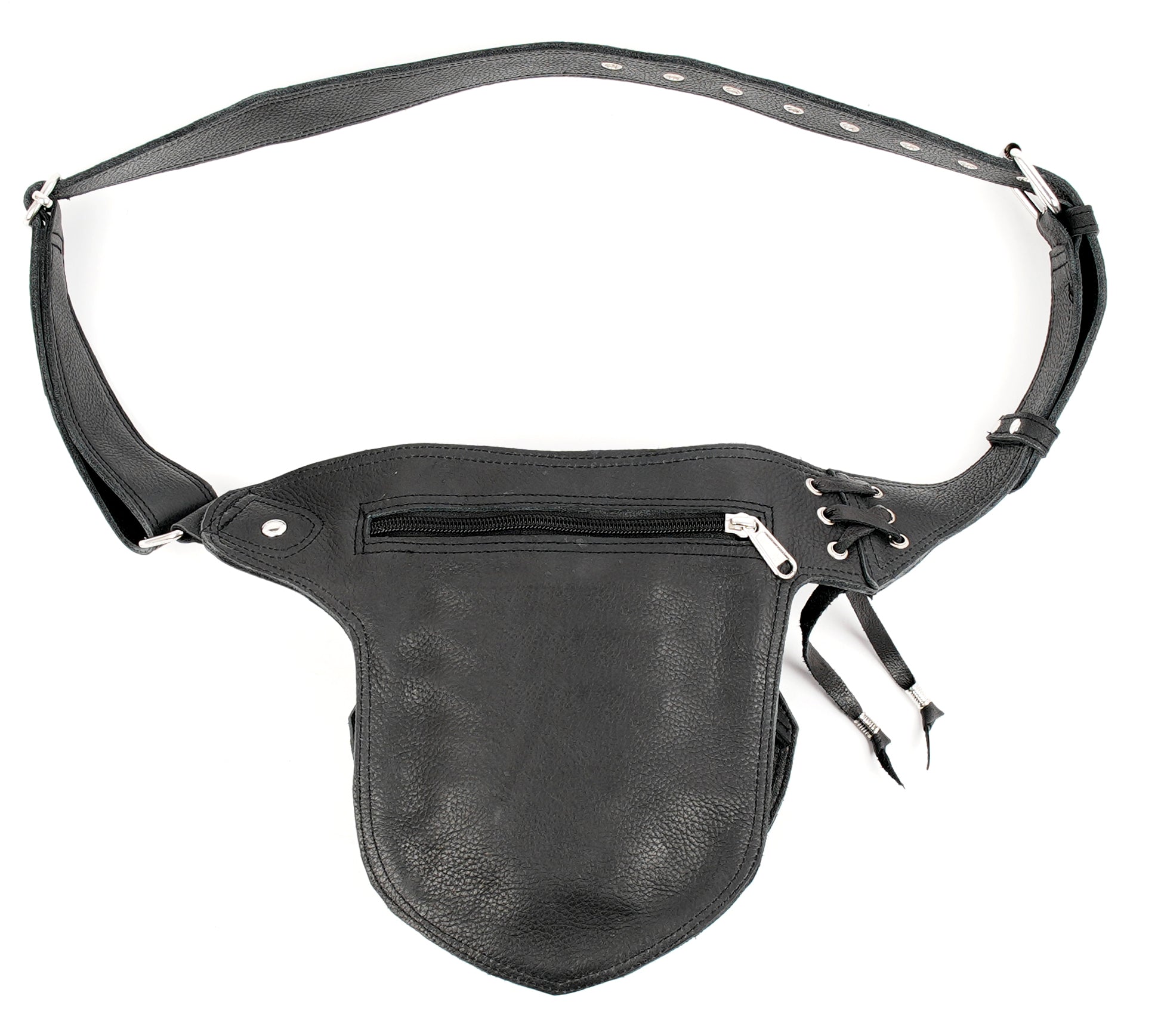 Leather waist belt for festivals and everyday wear