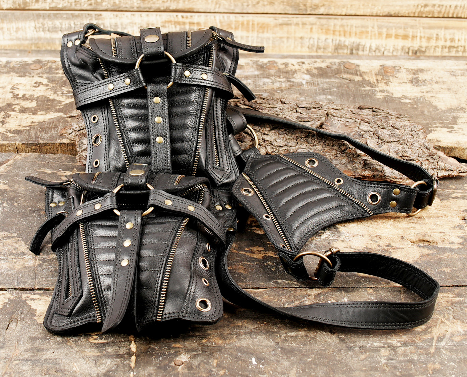 Leather Handmade Holster || Utility Leather Holster Belt || shoulder bag || Adjustable straps || Utility Holster || Burning Man holster || with zipper 