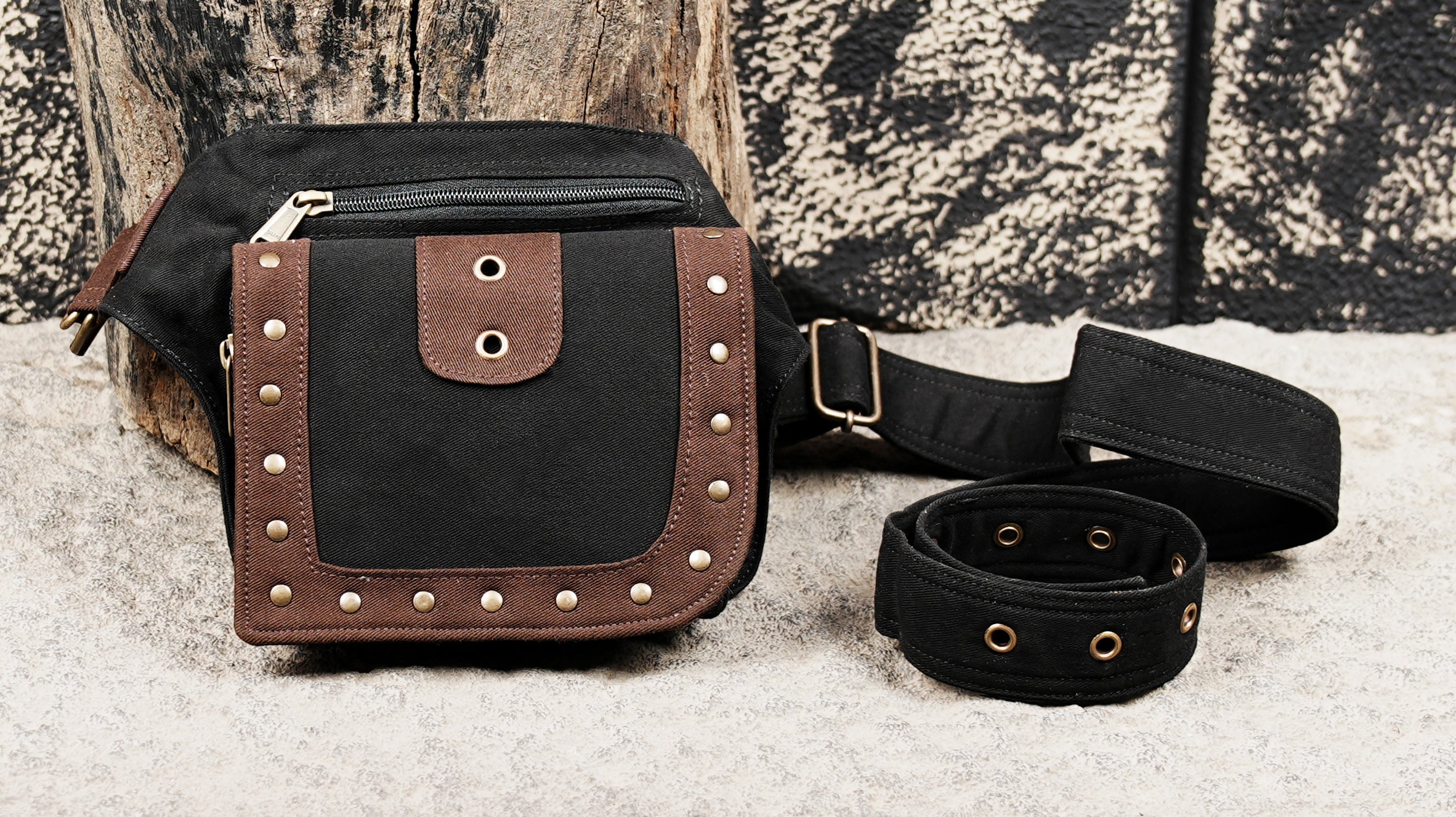 Unisex cotton belt bag for travel and daily use