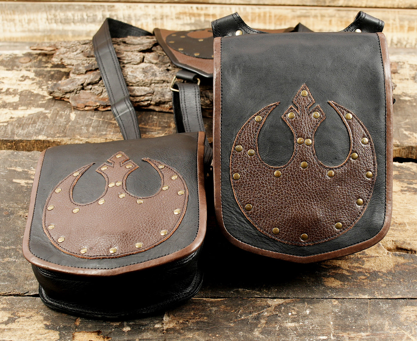 Leather utility holster with dual storage compartments