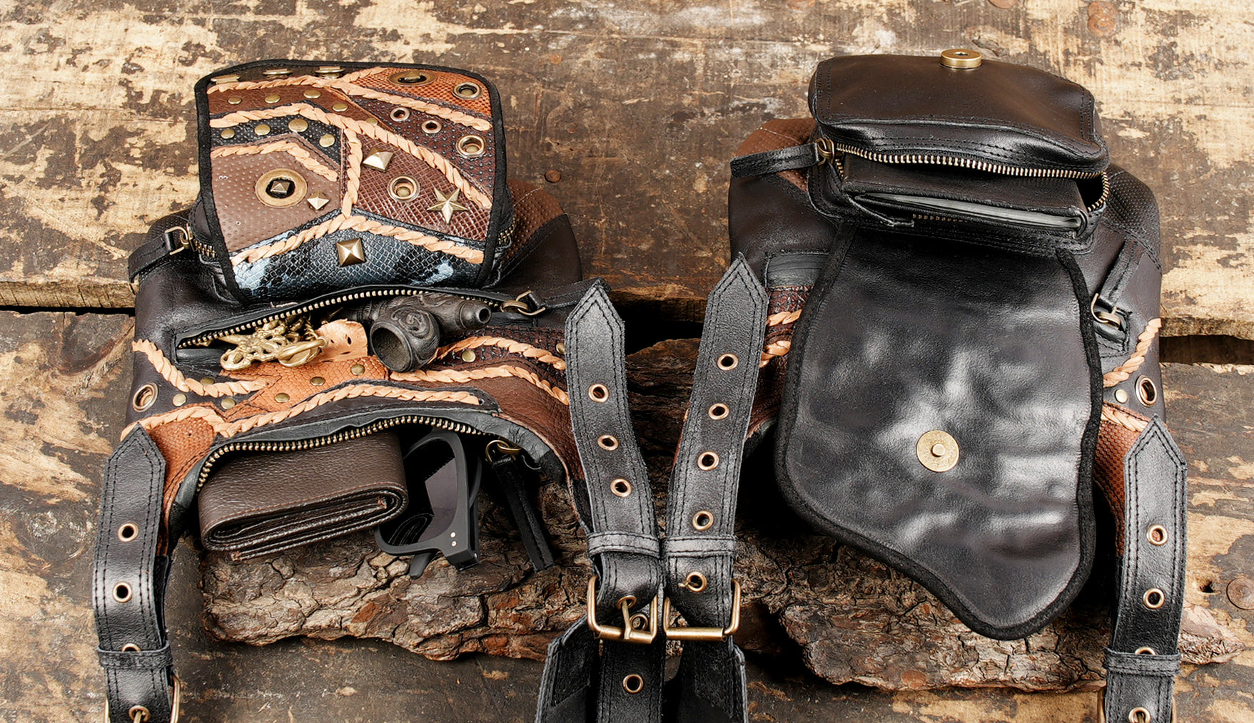 The Style Shoulder Harness Bag Men Women Trendy Pouch for Biking Travel Cosplay