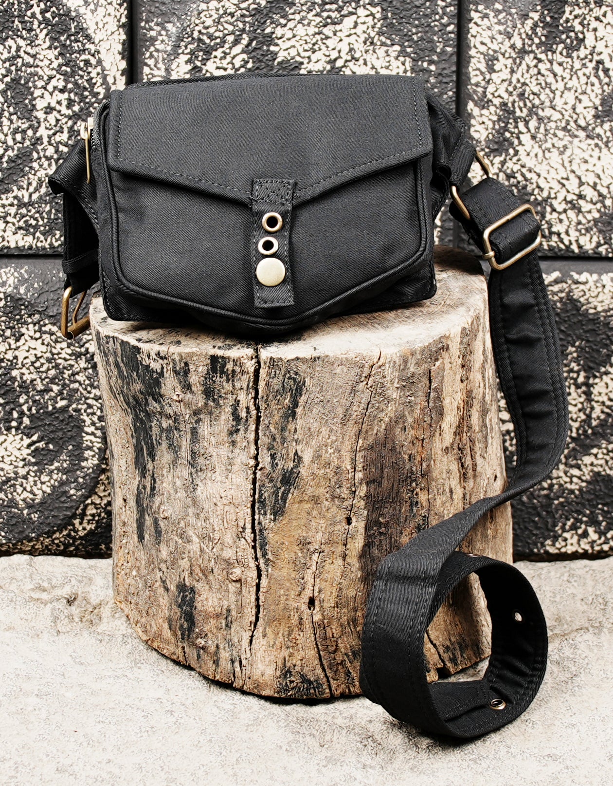 Handmade cotton waist pouch with adjustable belt