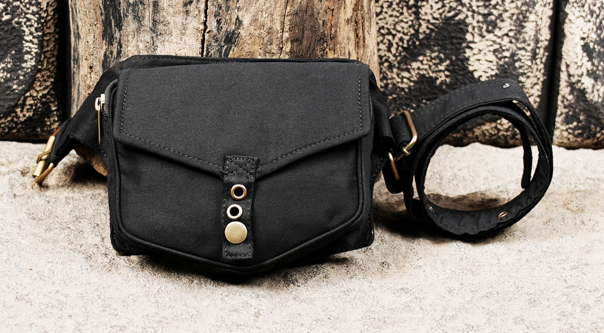 Adjustable Cotton Festival Belt Bag for Hands Free Convenience
